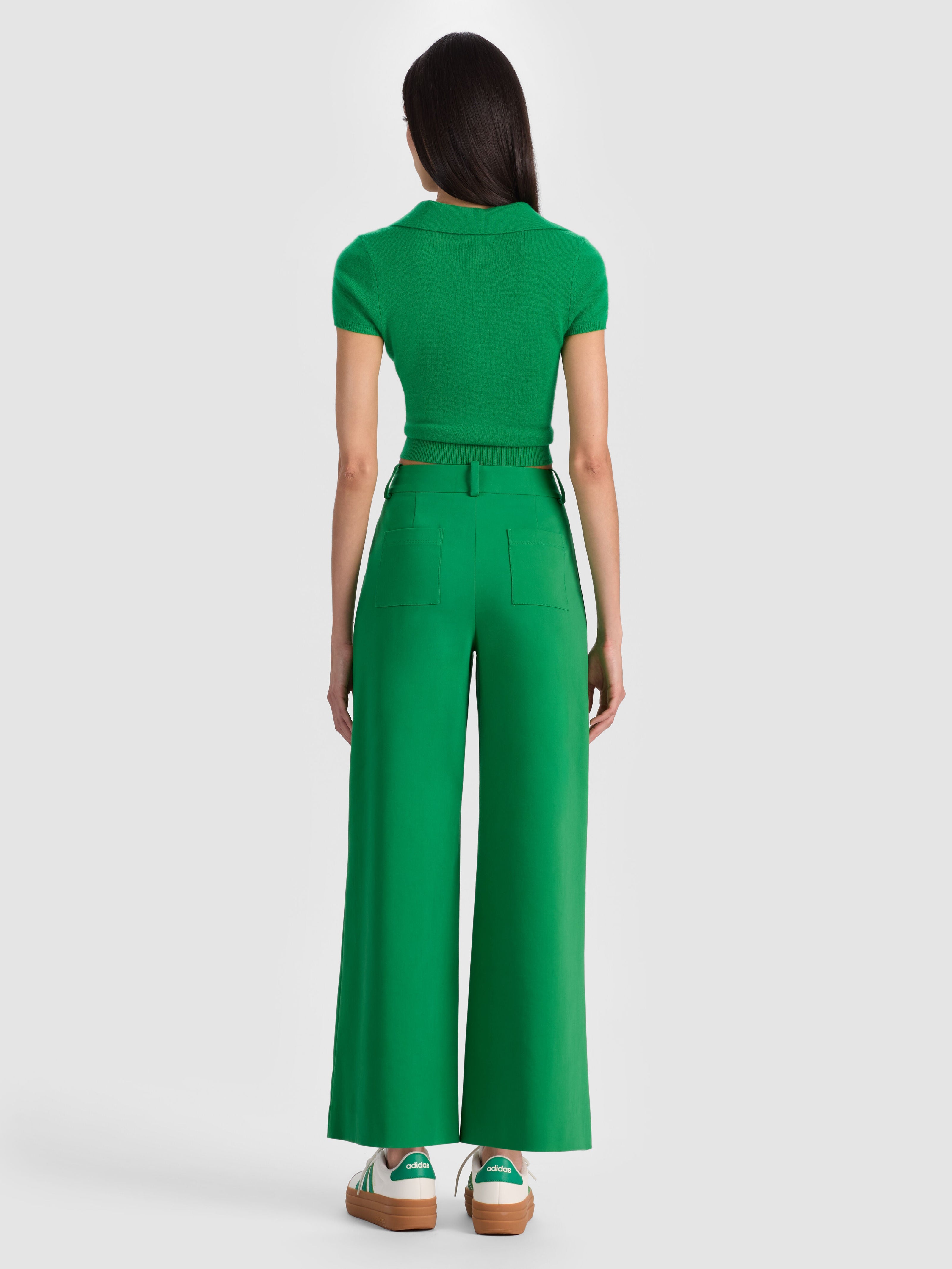 ZOE ANKLE TROUSER-GREEN APPLE-ALICE + OLIVIA