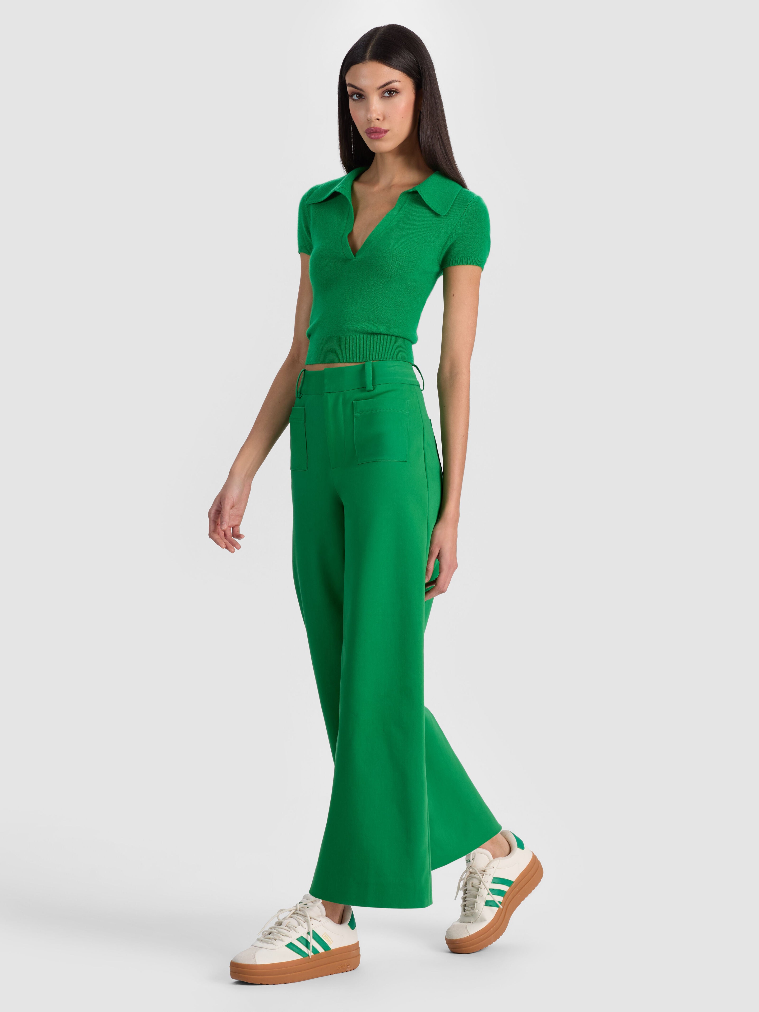 ZOE ANKLE TROUSER-GREEN APPLE-ALICE + OLIVIA