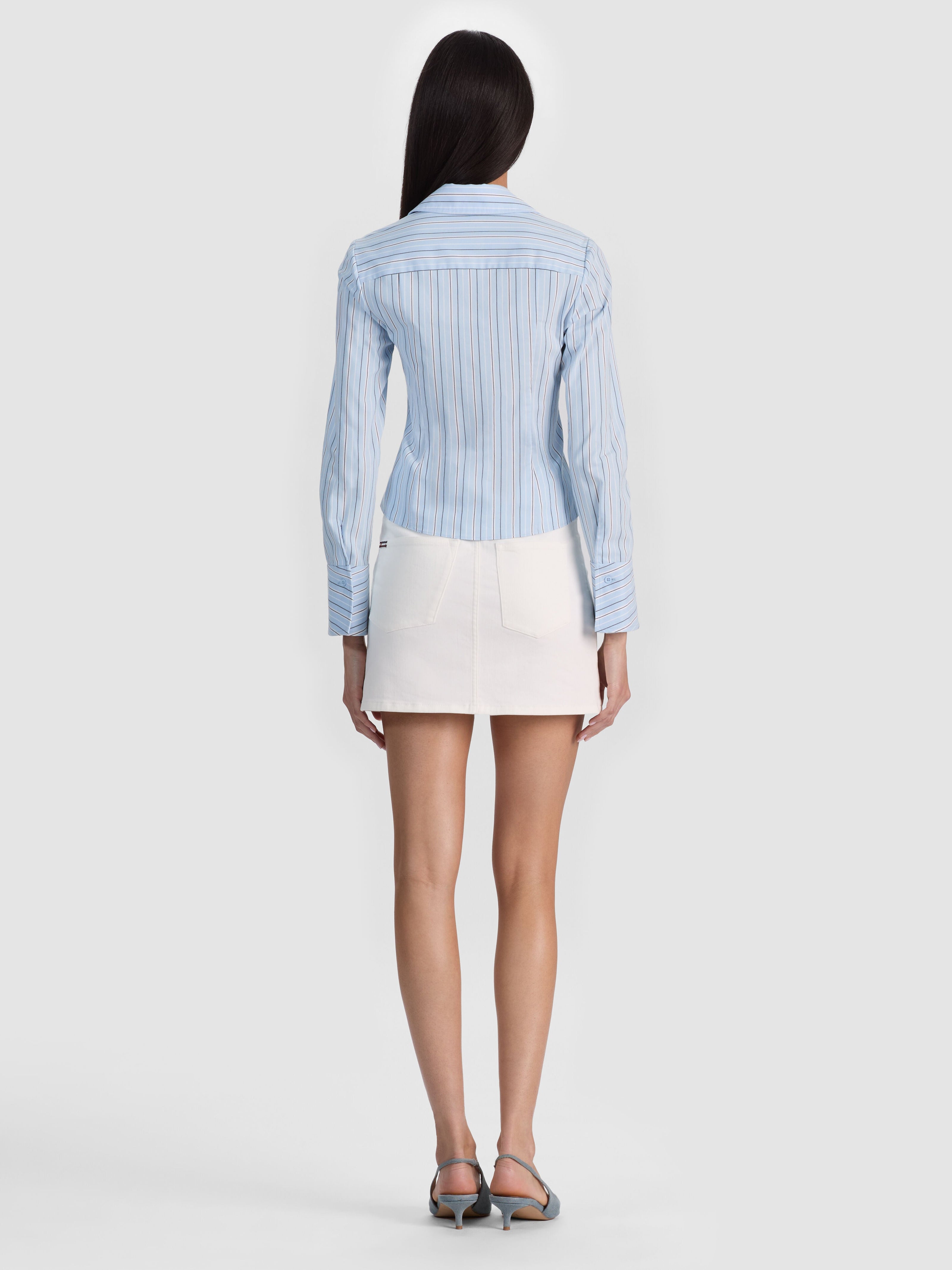 FREYA BUTTON DOWN TOP-ALICE + OLIVIA