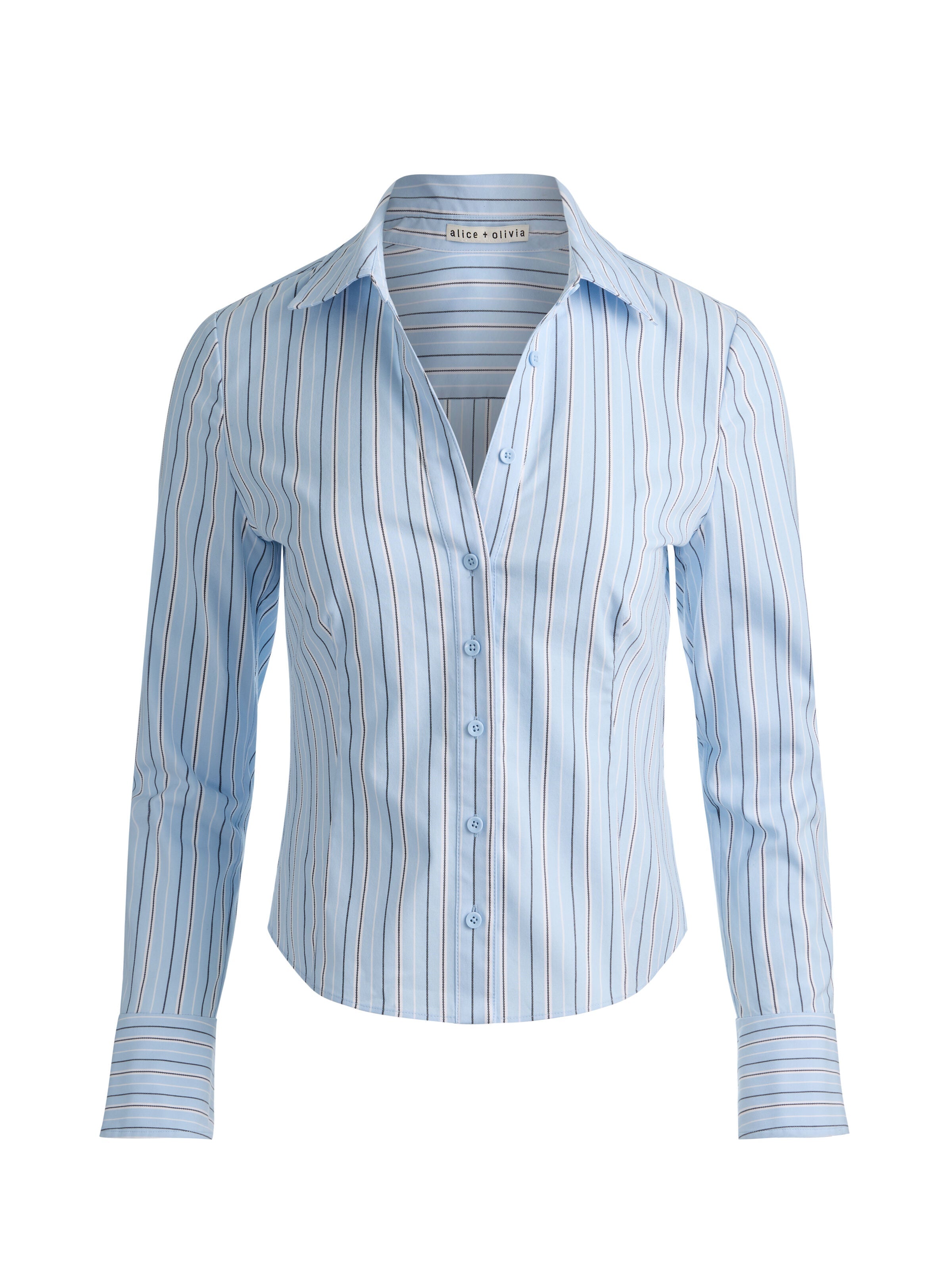 FREYA BUTTON DOWN TOP-ALICE + OLIVIA