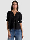 THALIA BUTTON DOWN BLOUSE-ALICE + OLIVIA