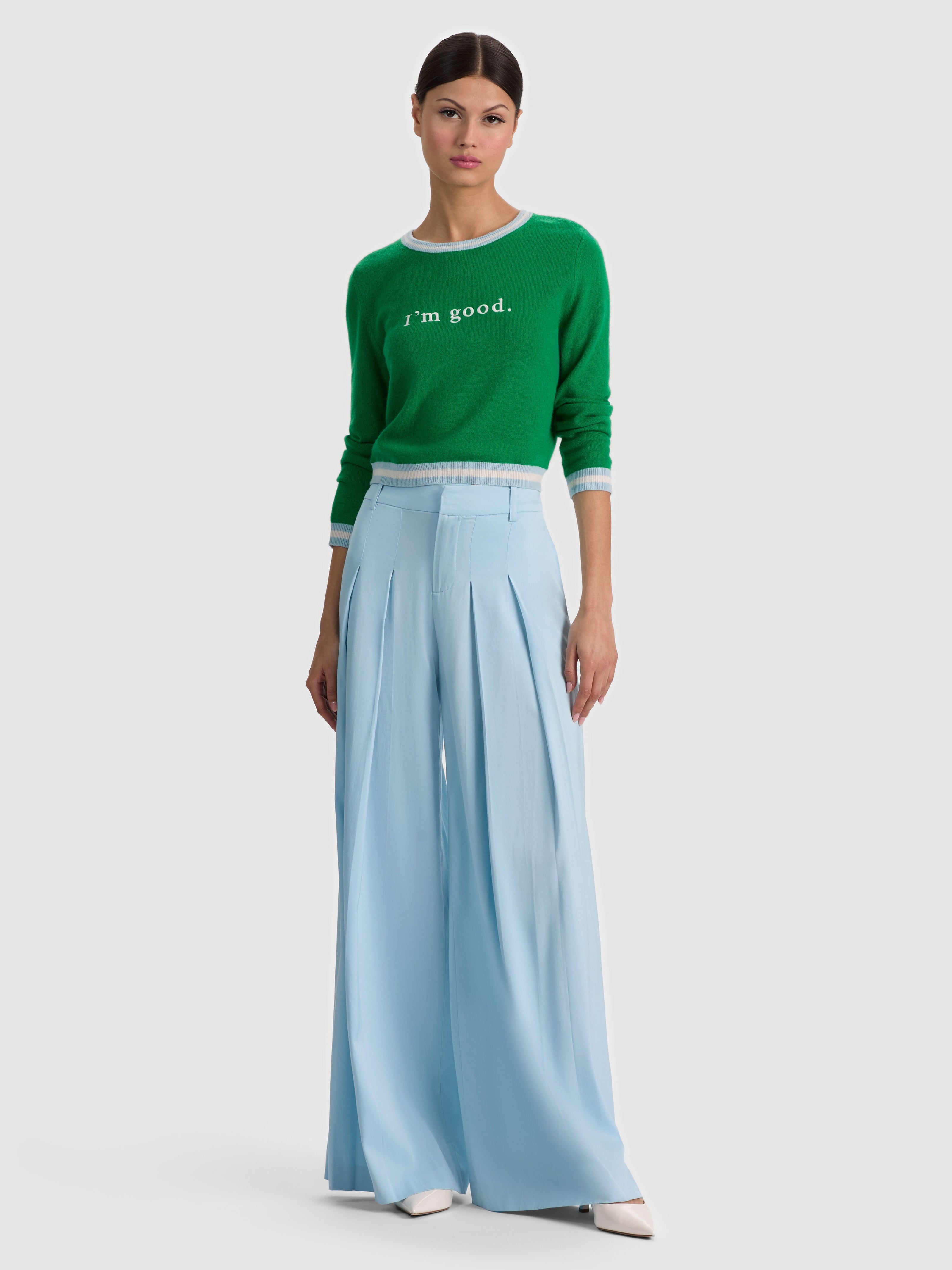 BLAIRE PLEATED PANT-ALICE + OLIVIA