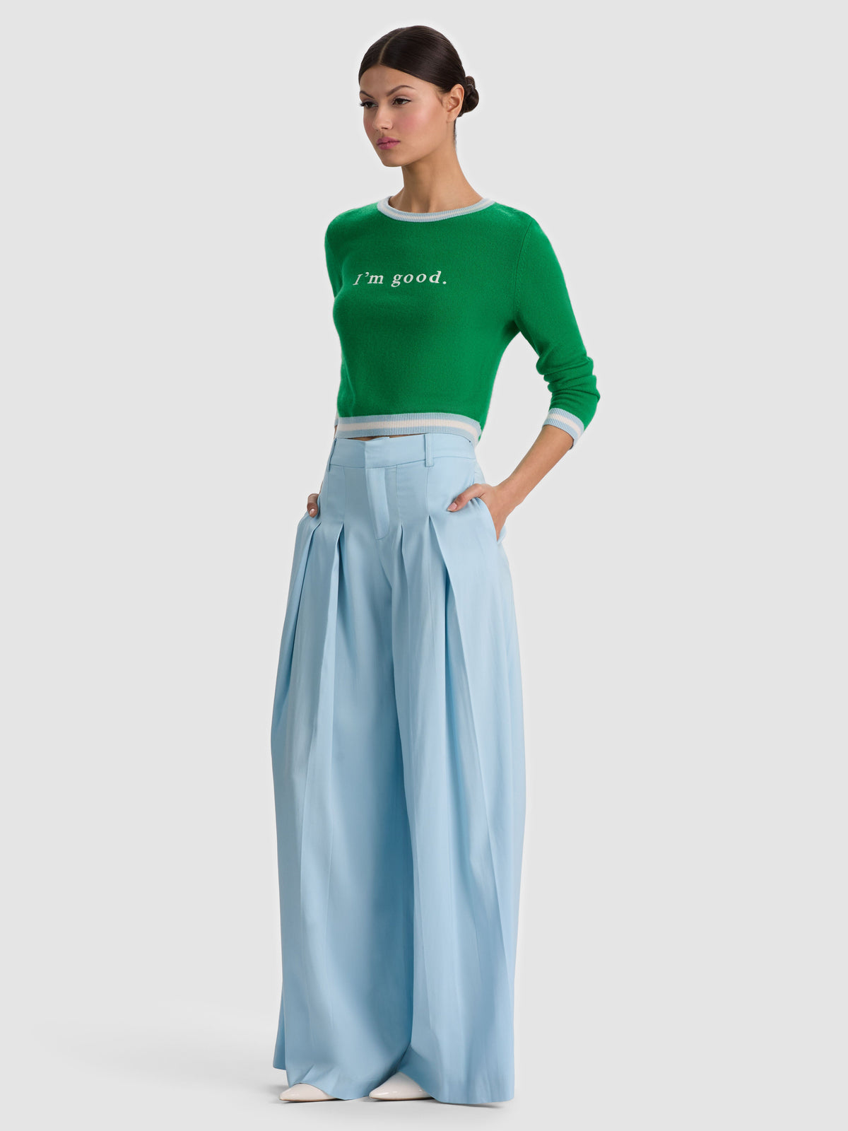 BLAIRE PLEATED PANT-ALICE + OLIVIA
