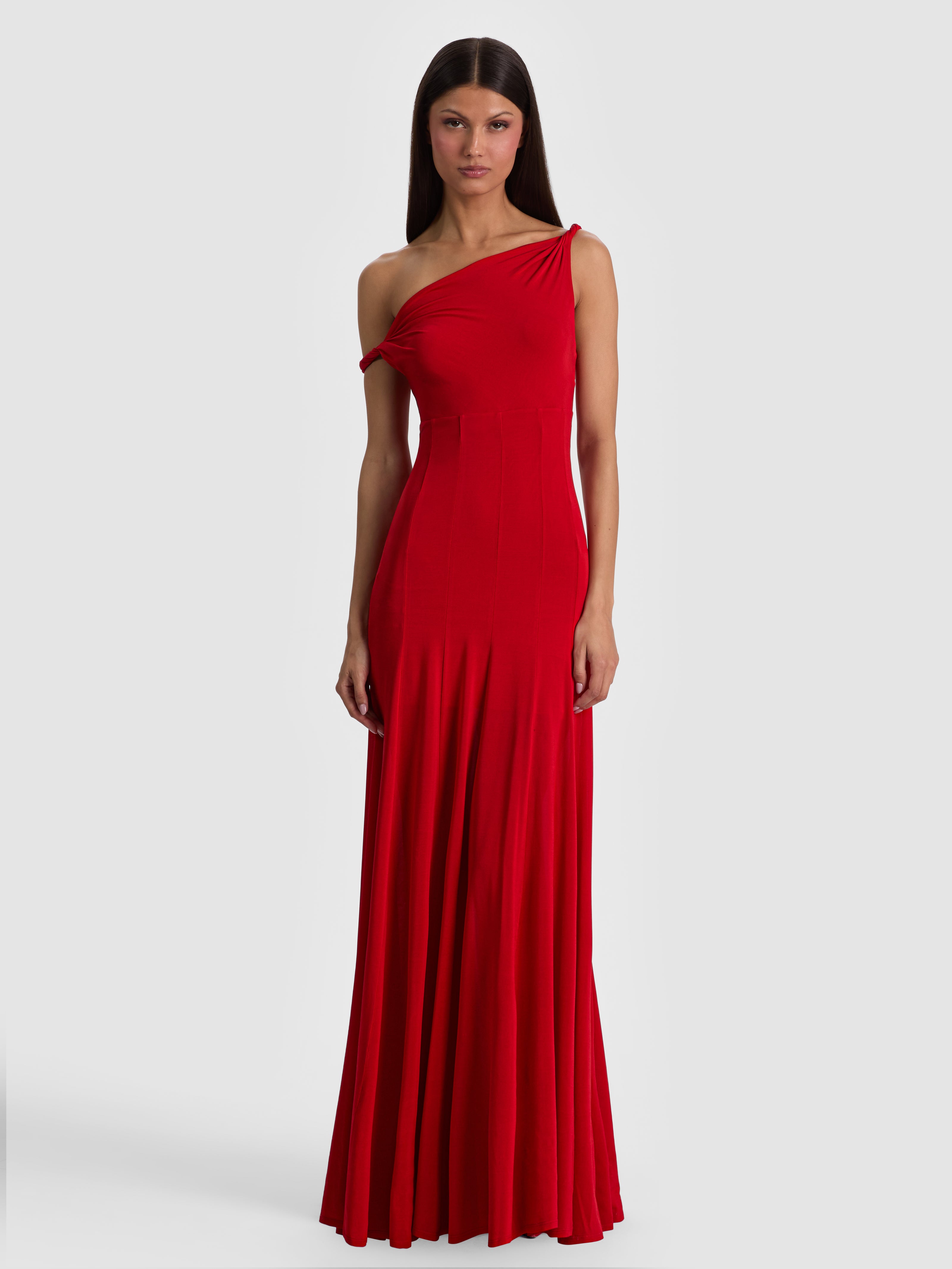 NOELIA TWIST STRAP MAXI DRESS-ALICE + OLIVIA
