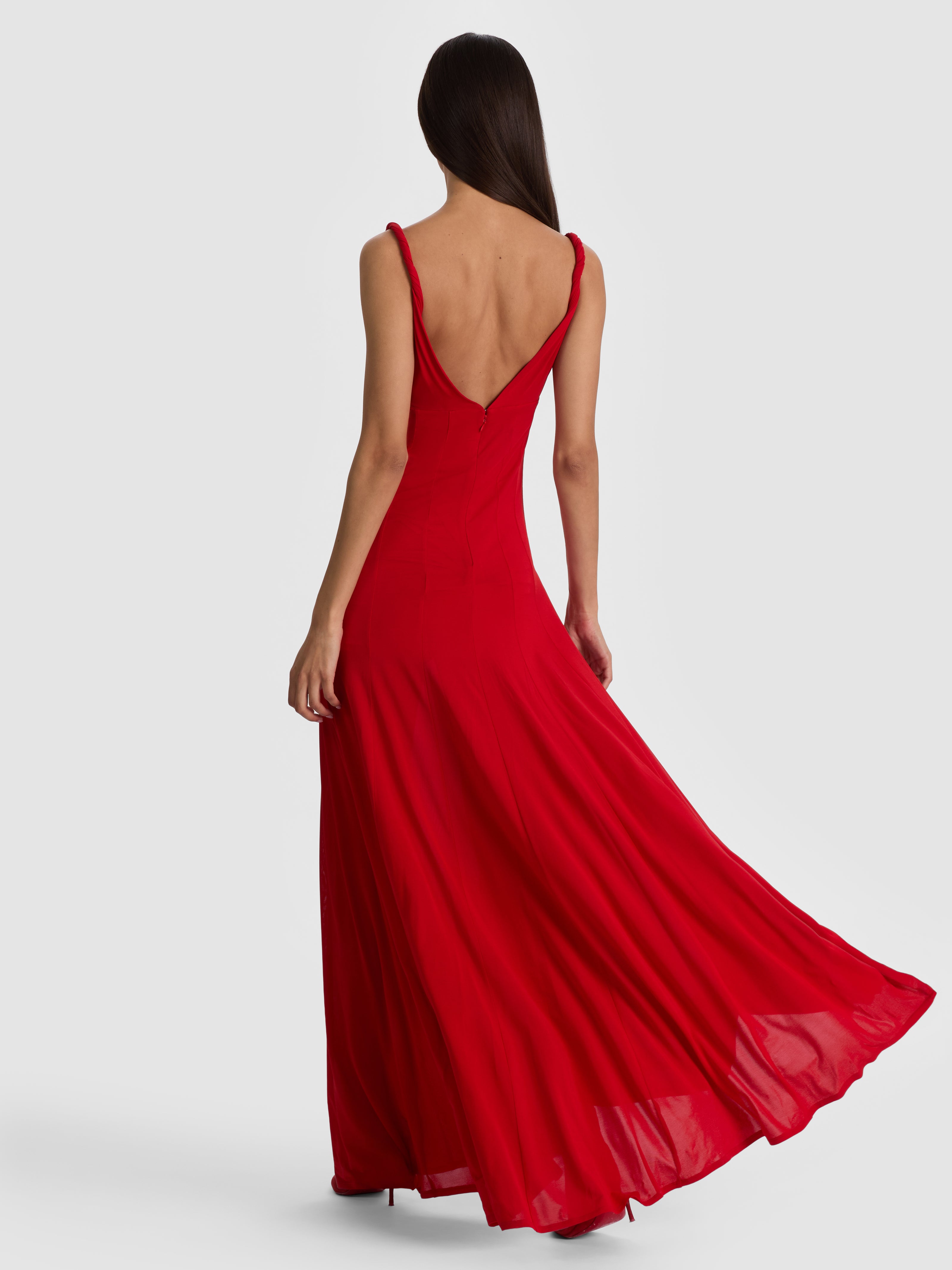 NOELIA TWIST STRAP MAXI DRESS-ALICE + OLIVIA