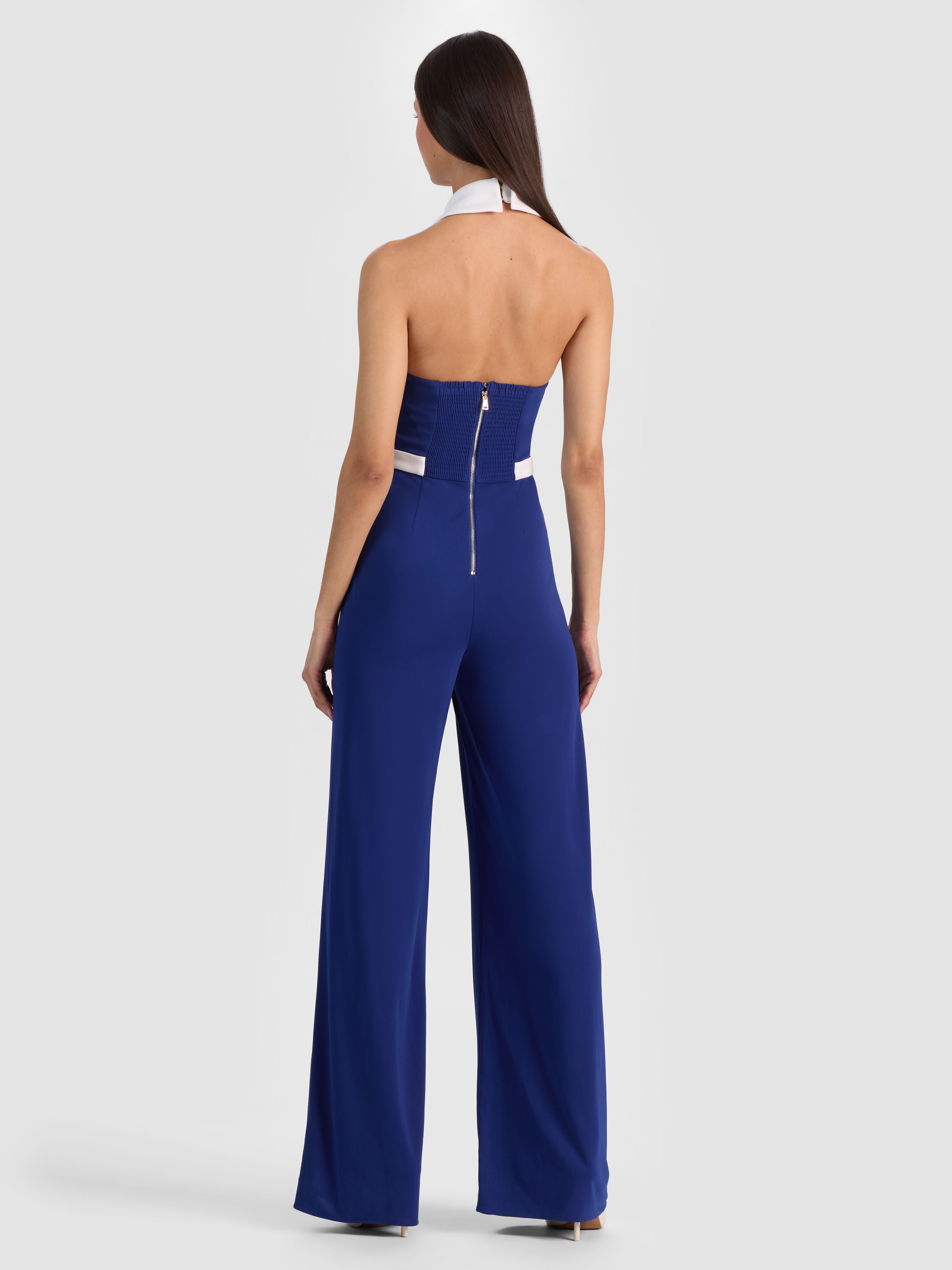 ALARA COLLARED JUMPSUIT-ALICE + OLIVIA