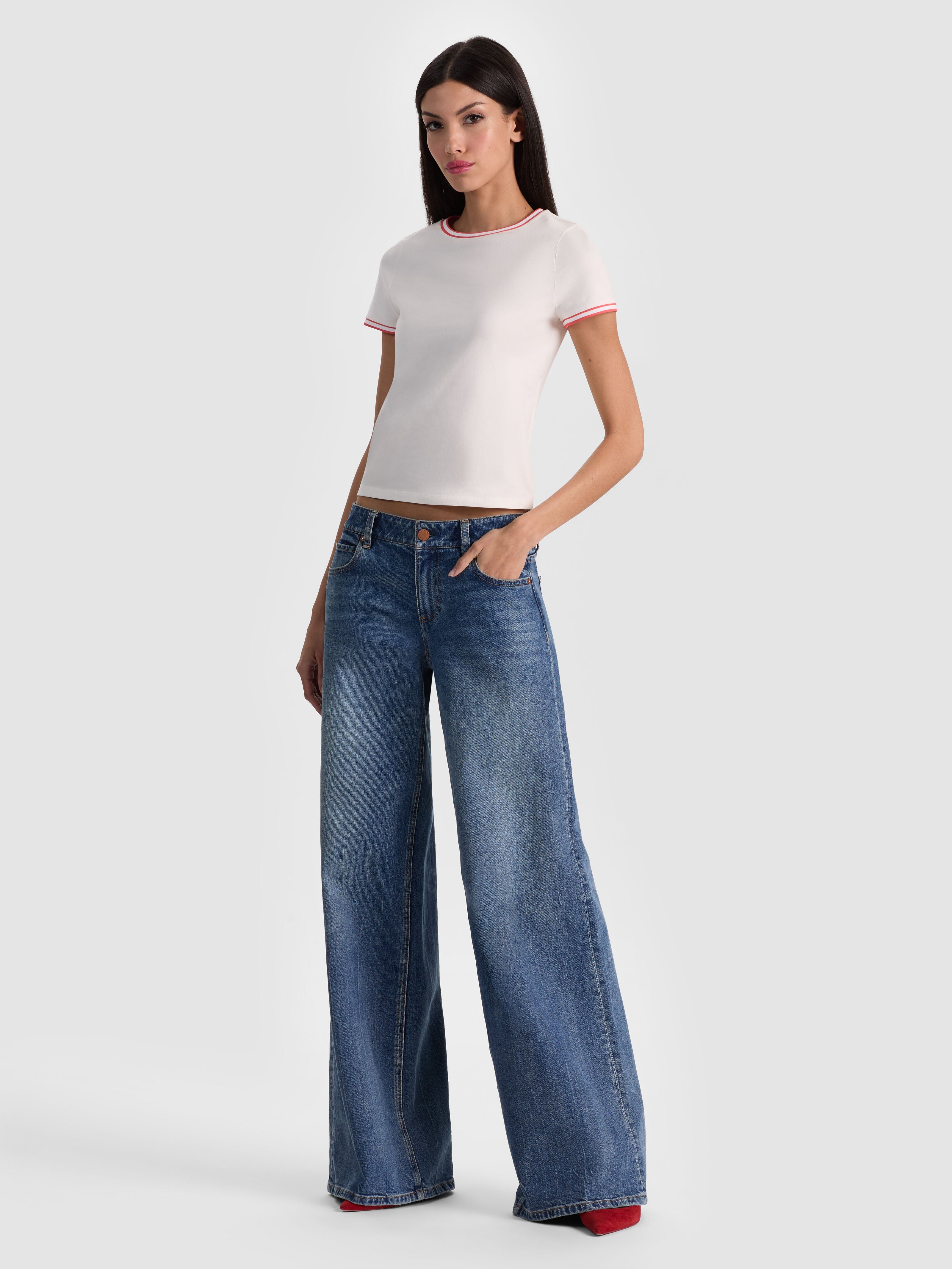 CINDY RINGER TEE-ALICE + OLIVIA