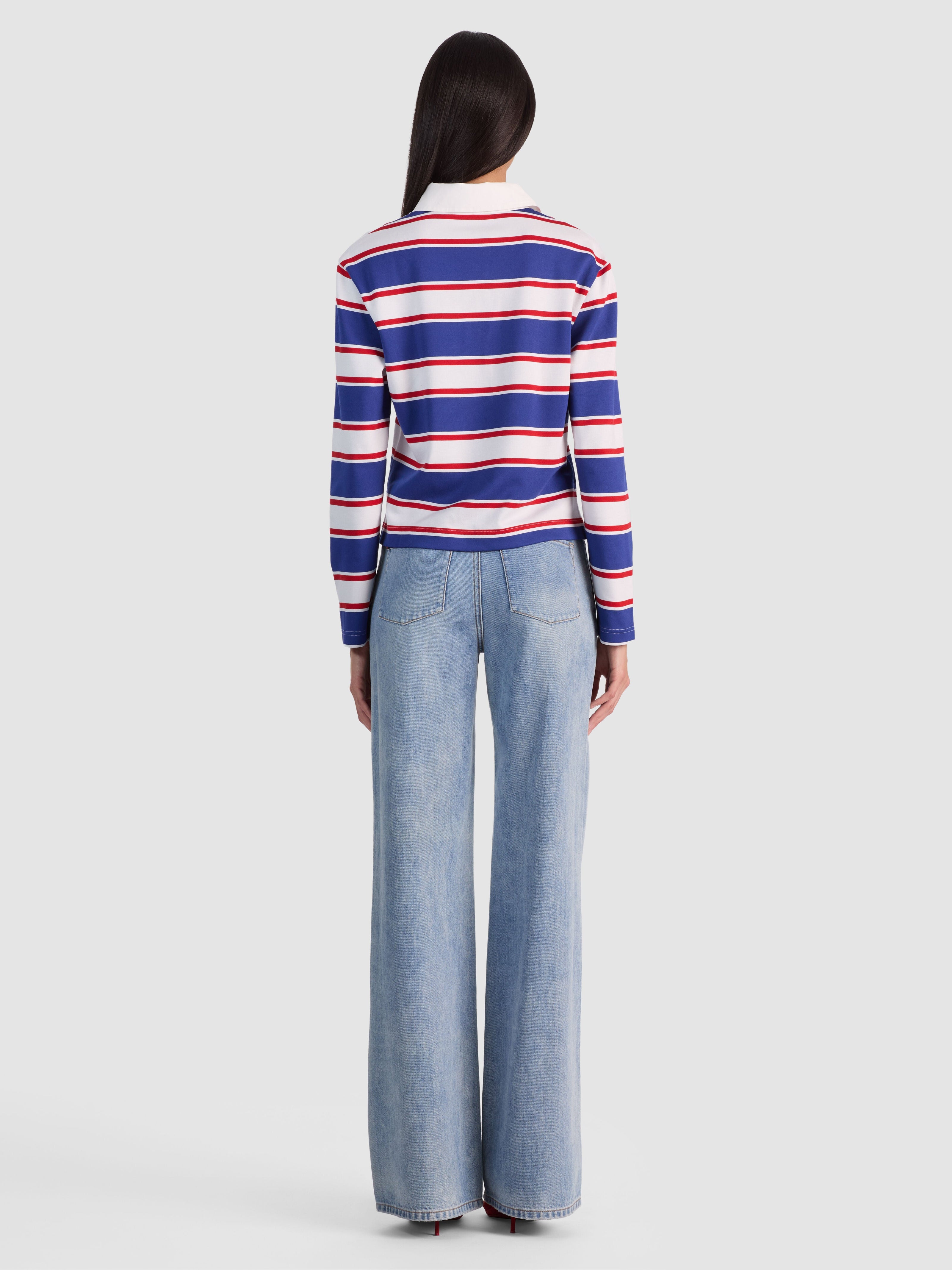 LYLE RUGBY POLO TOP-ALICE + OLIVIA