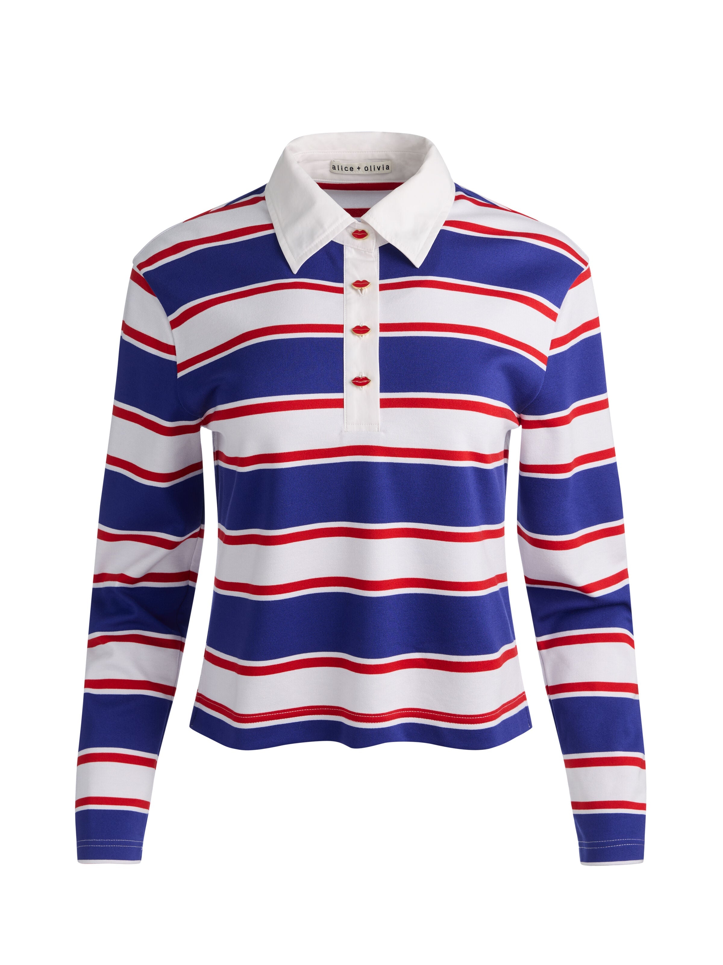 LYLE RUGBY POLO TOP-ALICE + OLIVIA