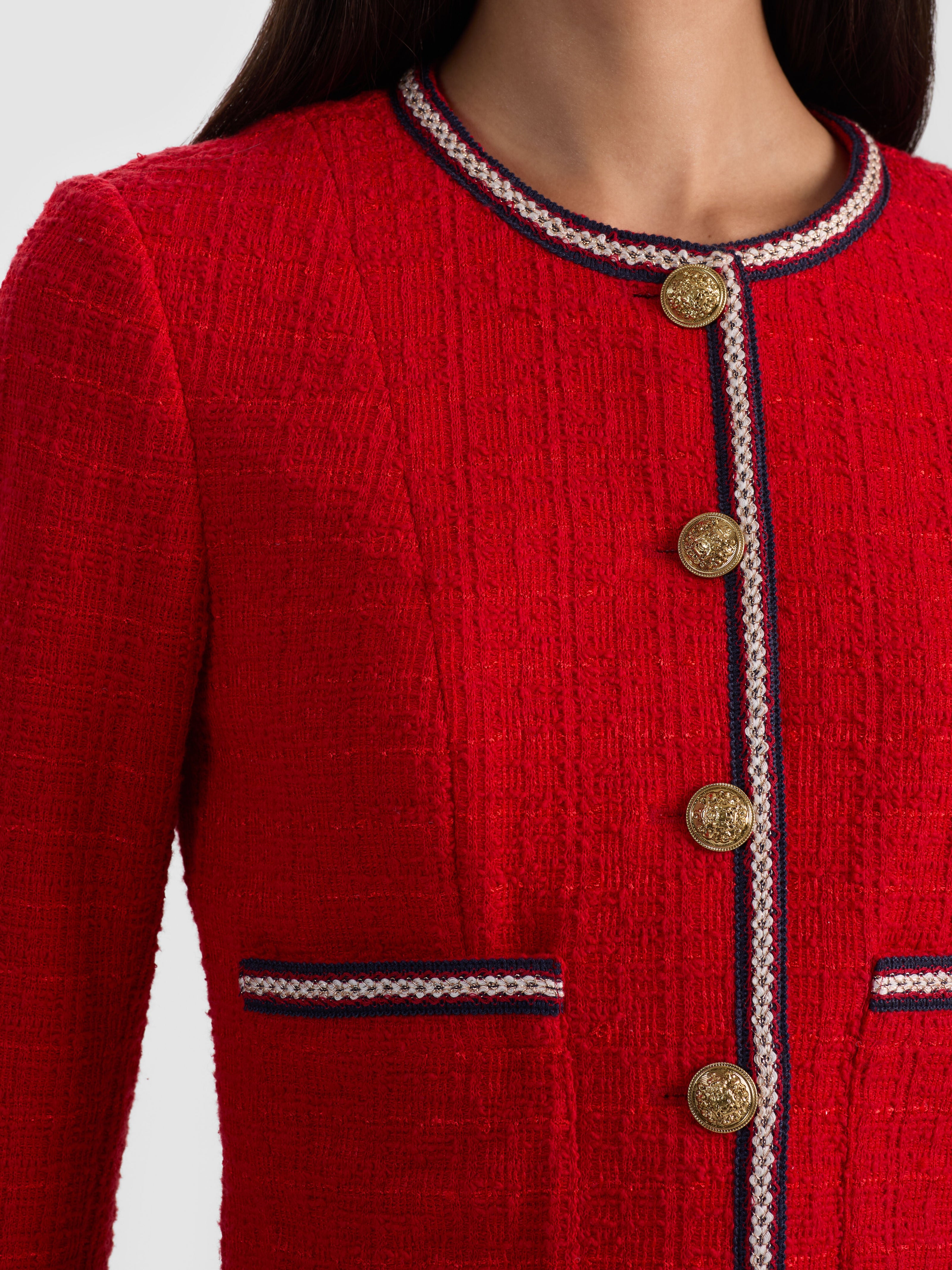AVALON SHRUNKEN TWEED JACKET-ALICE + OLIVIA