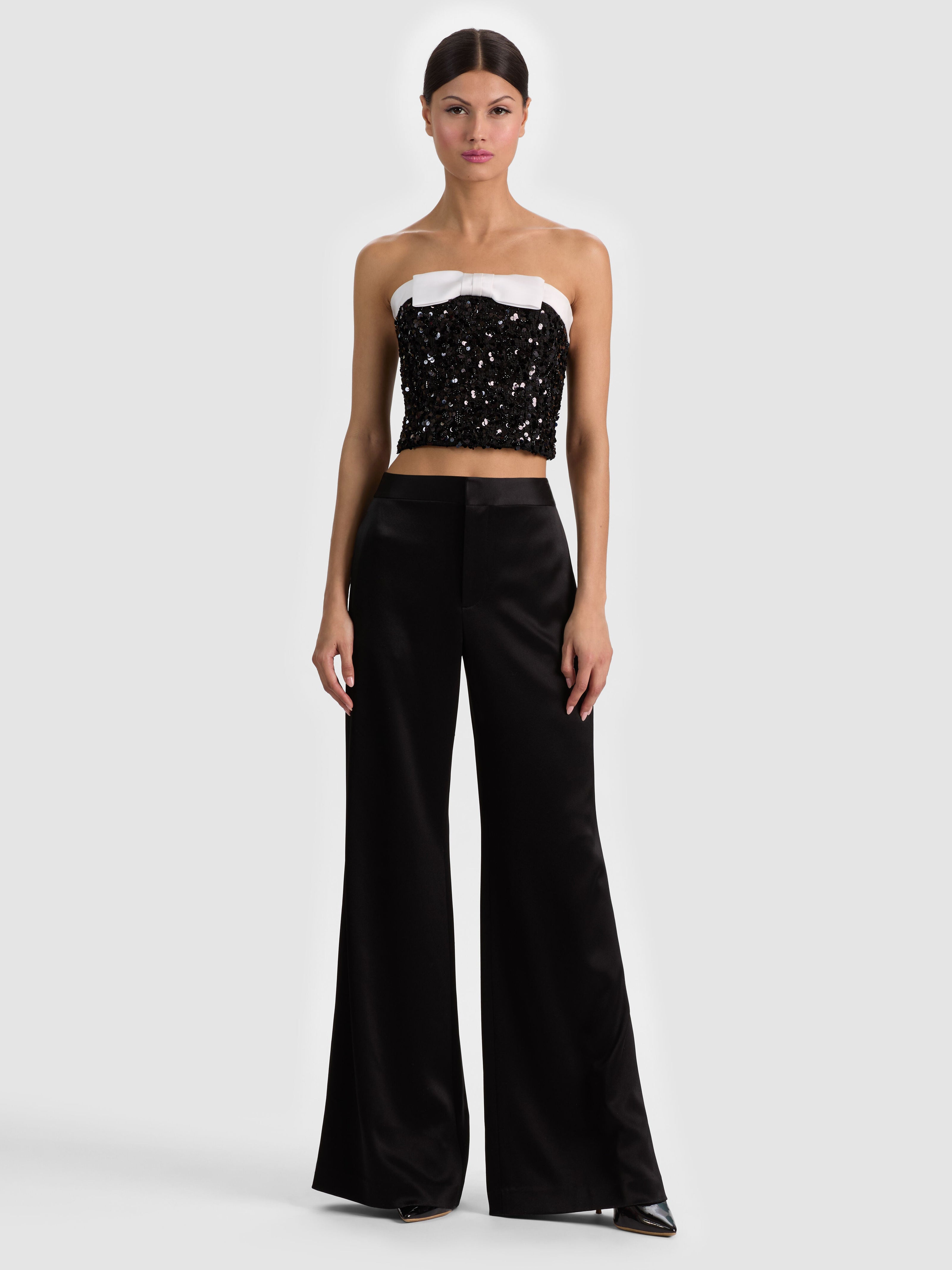 KATYA EMBELLISHED BOW TOP-ALICE + OLIVIA
