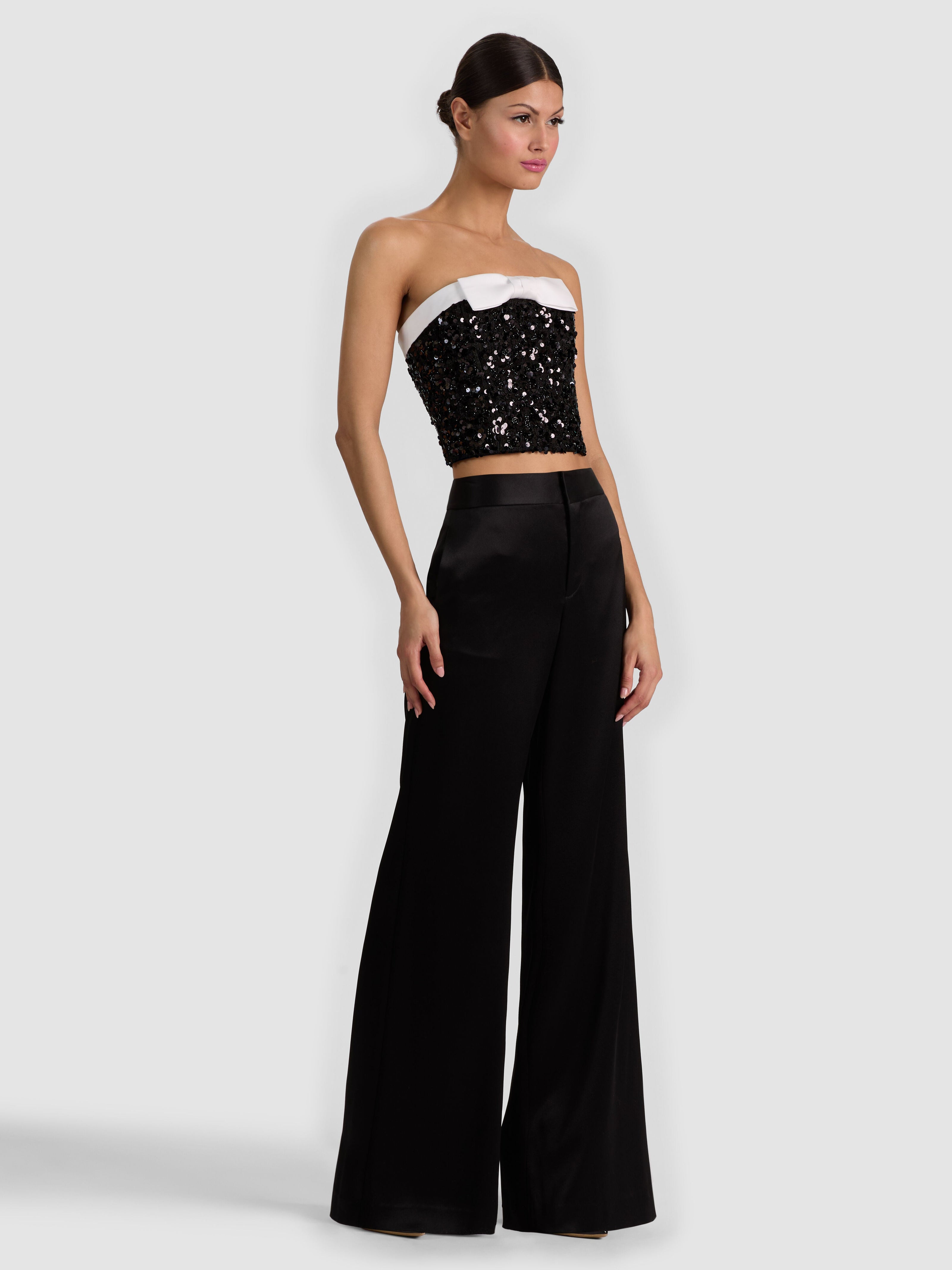 KATYA EMBELLISHED BOW TOP-ALICE + OLIVIA
