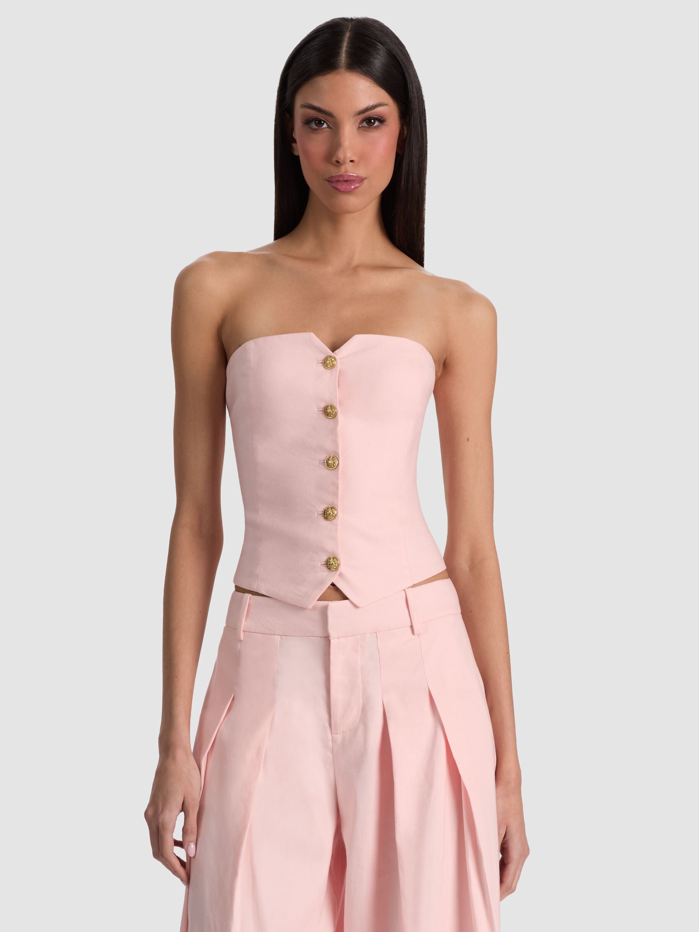 KELCEY STRAPLESS VEST-ALICE + OLIVIA