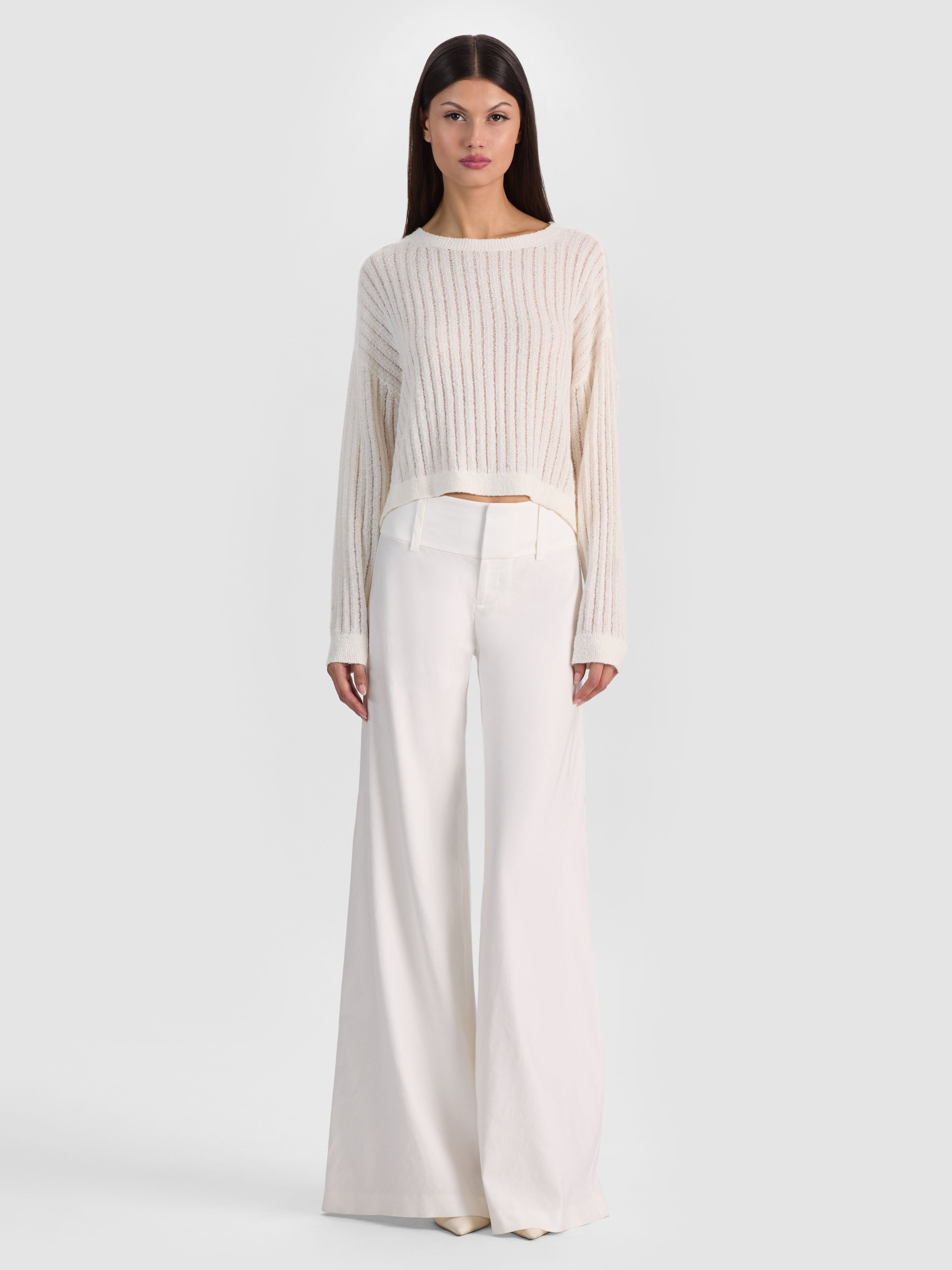 MITCHELL LIGHTWEIGHT PULLOVER-SOFT WHITE-ALICE + OLIVIA
