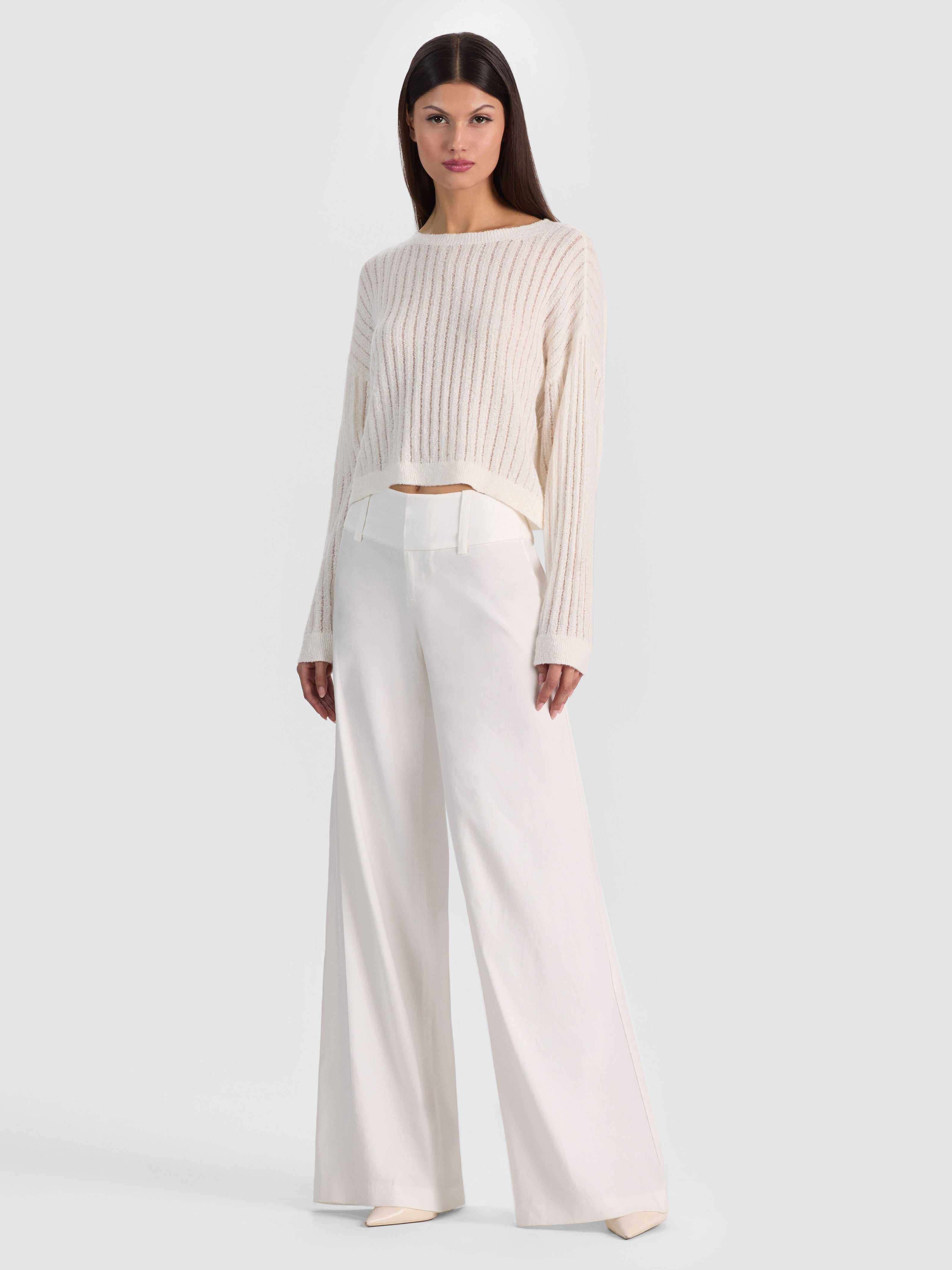 MITCHELL LIGHTWEIGHT PULLOVER-SOFT WHITE-ALICE + OLIVIA