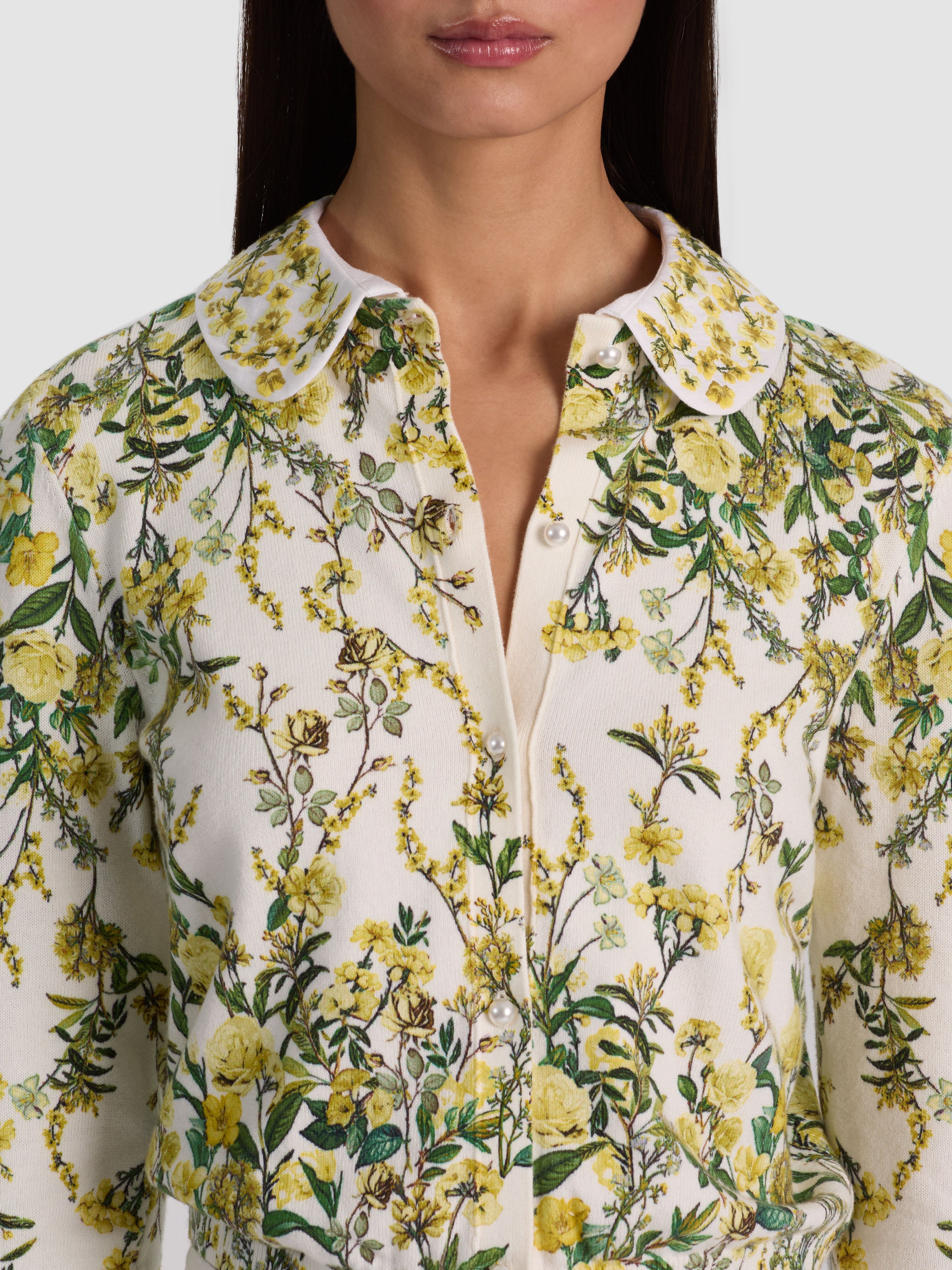 CARSON PRINTED CARDIGAN-ALICE + OLIVIA