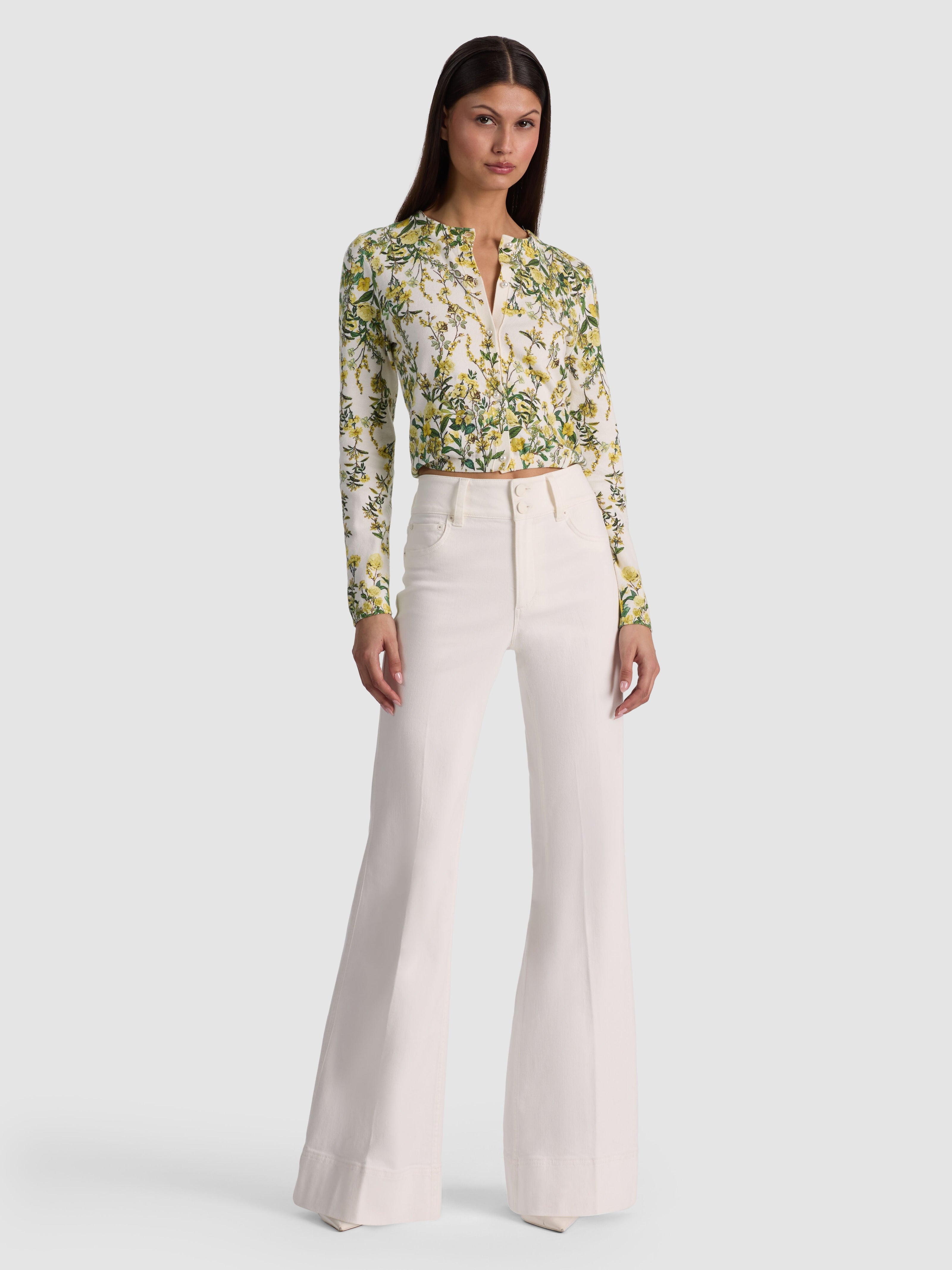 CARSON PRINTED CARDIGAN-ALICE + OLIVIA