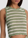 CIARA CROPPED POINTELLE PULLOVER-ALICE + OLIVIA