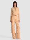 DOLLIE TWO TONE CASHMERE CARDIGAN-ALICE + OLIVIA
