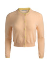DOLLIE TWO TONE CASHMERE CARDIGAN-ALICE + OLIVIA