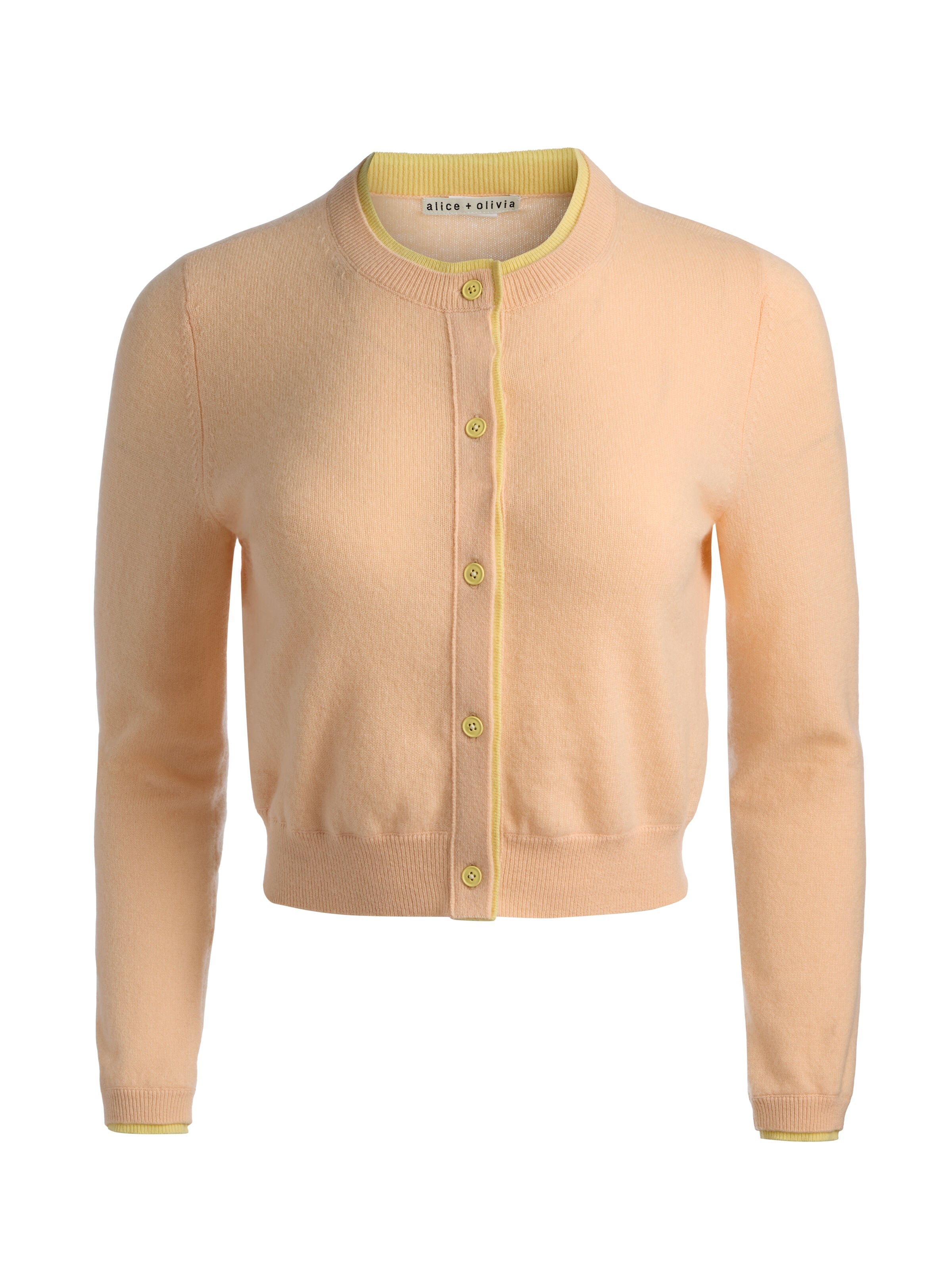 DOLLIE TWO TONE CASHMERE CARDIGAN-ALICE + OLIVIA