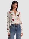 DOLLIE EMBROIDERED CARDIGAN-GARDEN GOSSIP OFF WHITE-ALICE + OLIVIA