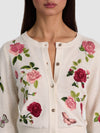DOLLIE EMBROIDERED CARDIGAN-GARDEN GOSSIP OFF WHITE-ALICE + OLIVIA