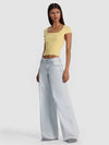 ANAIS RIBBED BABY TEE-BUTTER-ALICE + OLIVIA