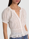 KATHRYN LACE TRIM BLOUSE-ALICE + OLIVIA