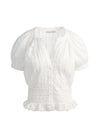 KATHRYN LACE TRIM BLOUSE-ALICE + OLIVIA