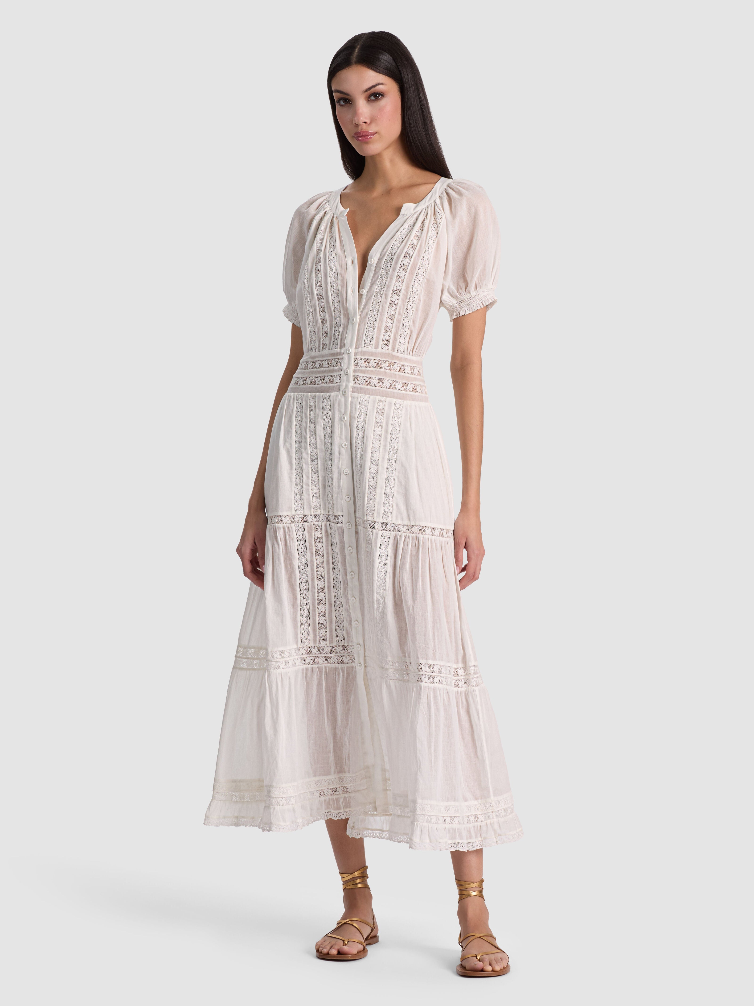 KATHRYN MIDI SHIRT DRESS-ALICE + OLIVIA