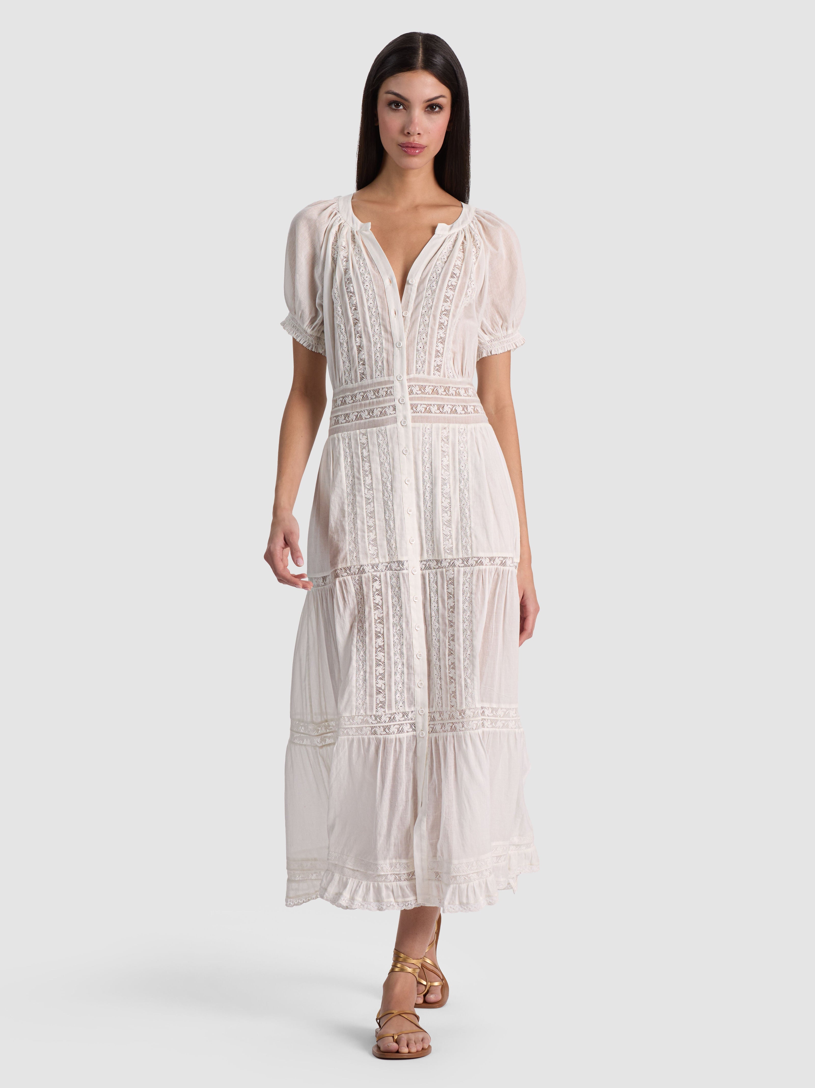 KATHRYN MIDI SHIRT DRESS-ALICE + OLIVIA