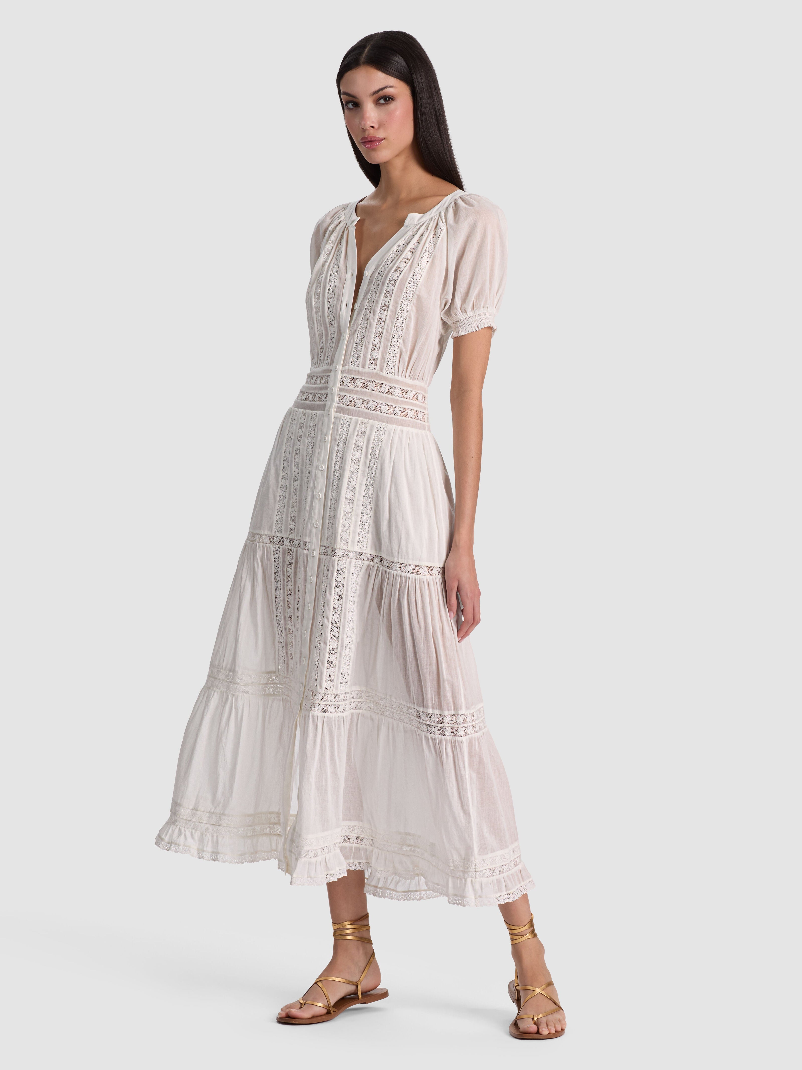 KATHRYN MIDI SHIRT DRESS-ALICE + OLIVIA