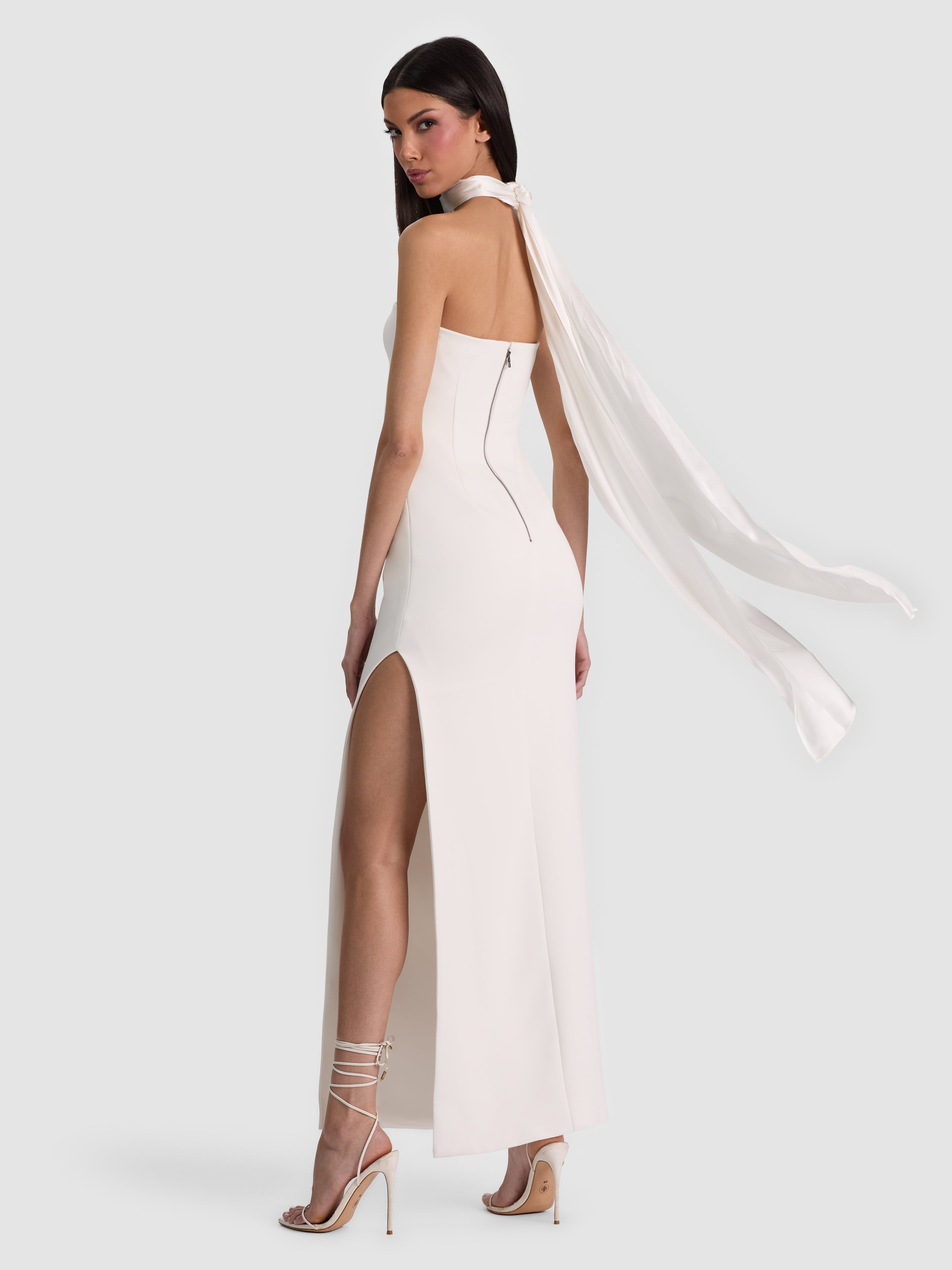 CHANA MAXI DRESS WITH SCARF-ALICE + OLIVIA