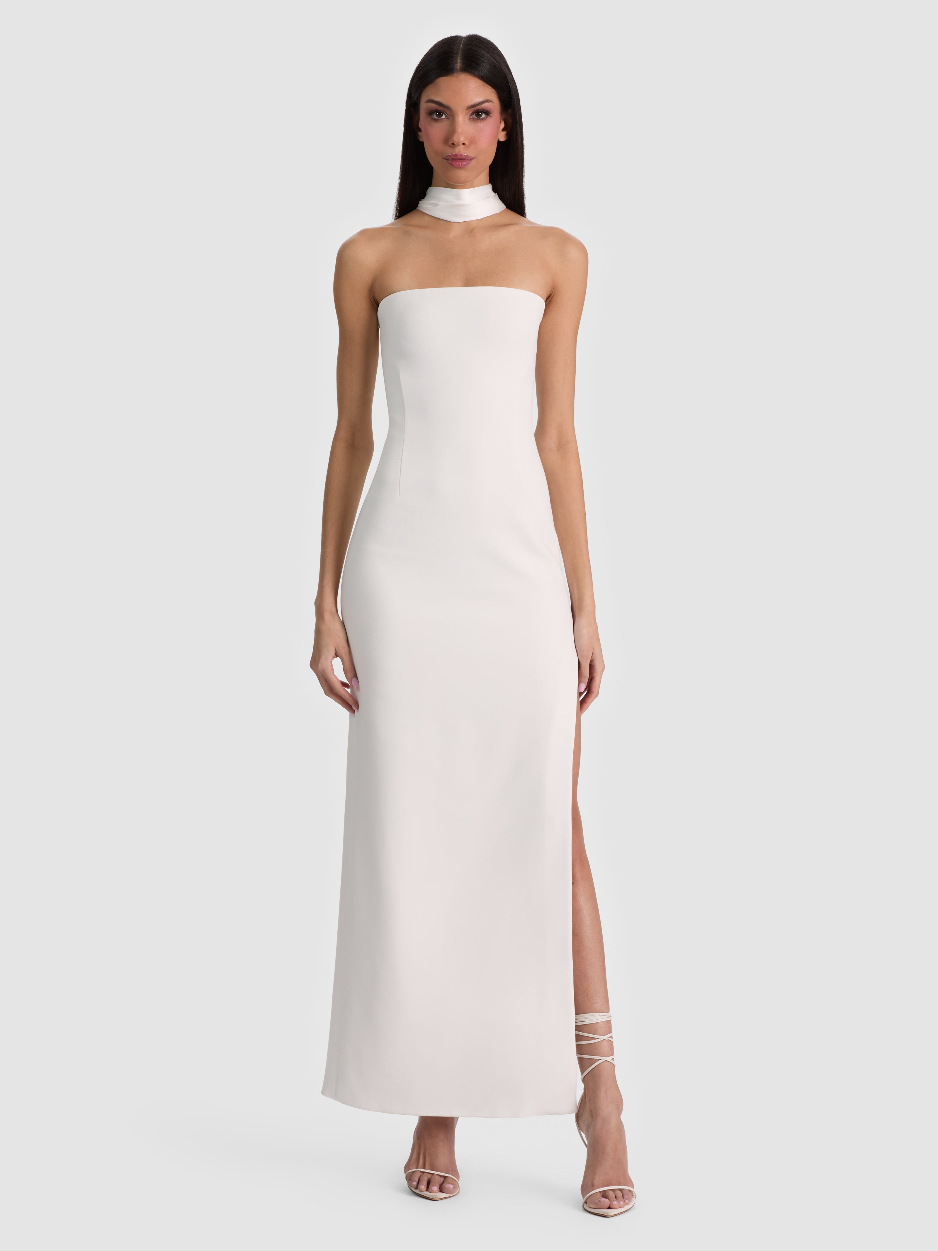 CHANA MAXI DRESS WITH SCARF-ALICE + OLIVIA