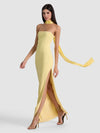 CHANA MAXI DRESS WITH SCARF-BUTTER-ALICE + OLIVIA