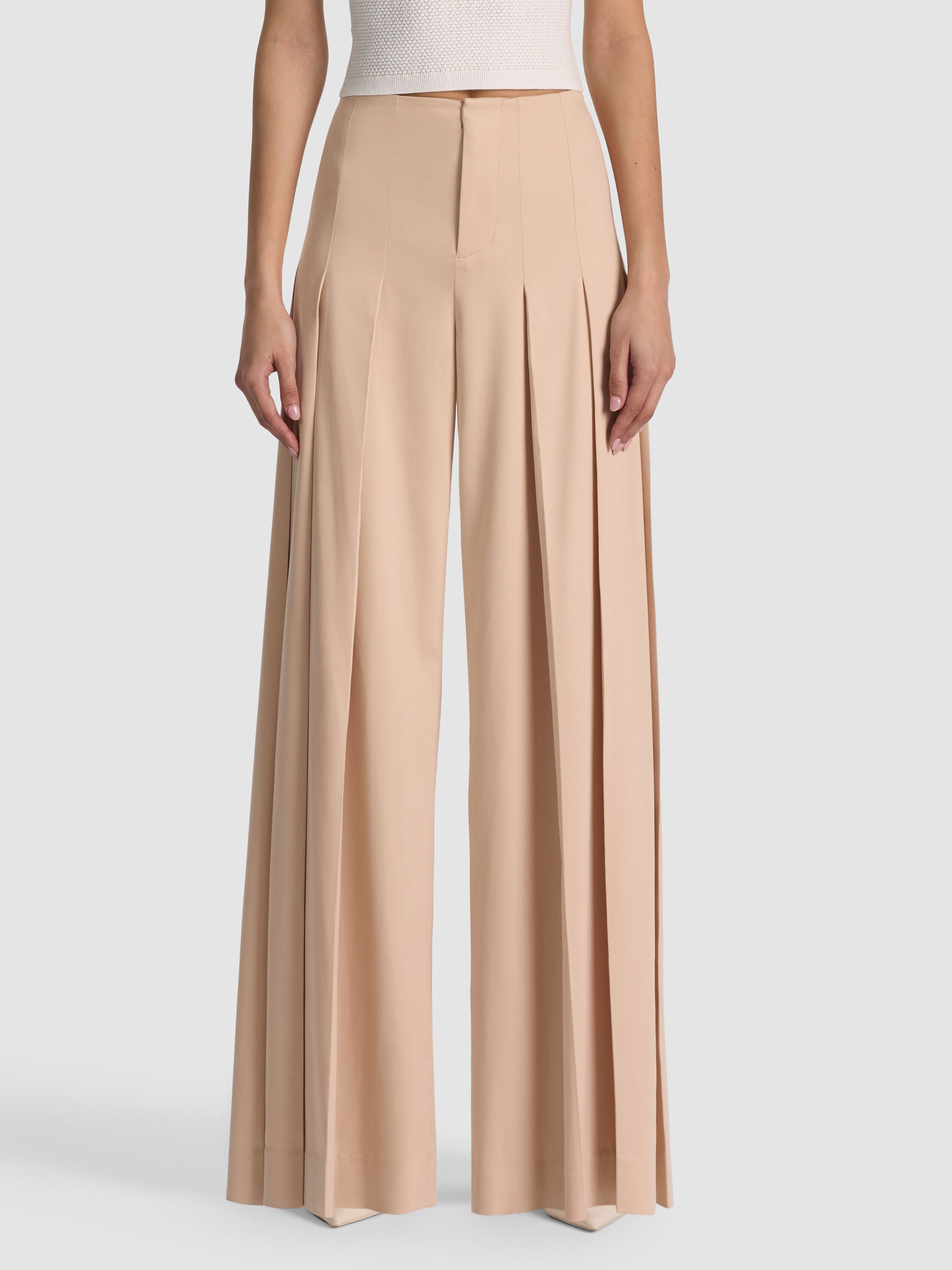 AINSLIE CROP PANT-SAND-ALICE + OLIVIA