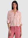 FINELY OVERSIZED UTILITY SHIRT-ALICE + OLIVIA