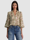 ARLETTE COLLARED BLSN SLV BLOUSE-ALICE + OLIVIA