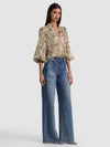ARLETTE COLLARED BLSN SLV BLOUSE-ALICE + OLIVIA
