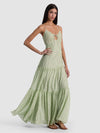 NICKY LACE TIERED MAXI DRESS-LIGHT SAGE-ALICE + OLIVIA
