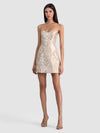 HALLIE PEEKABOO MINI DRESS-ALICE + OLIVIA