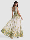 HAVEN FLARED MAXI DRESS-ALICE + OLIVIA