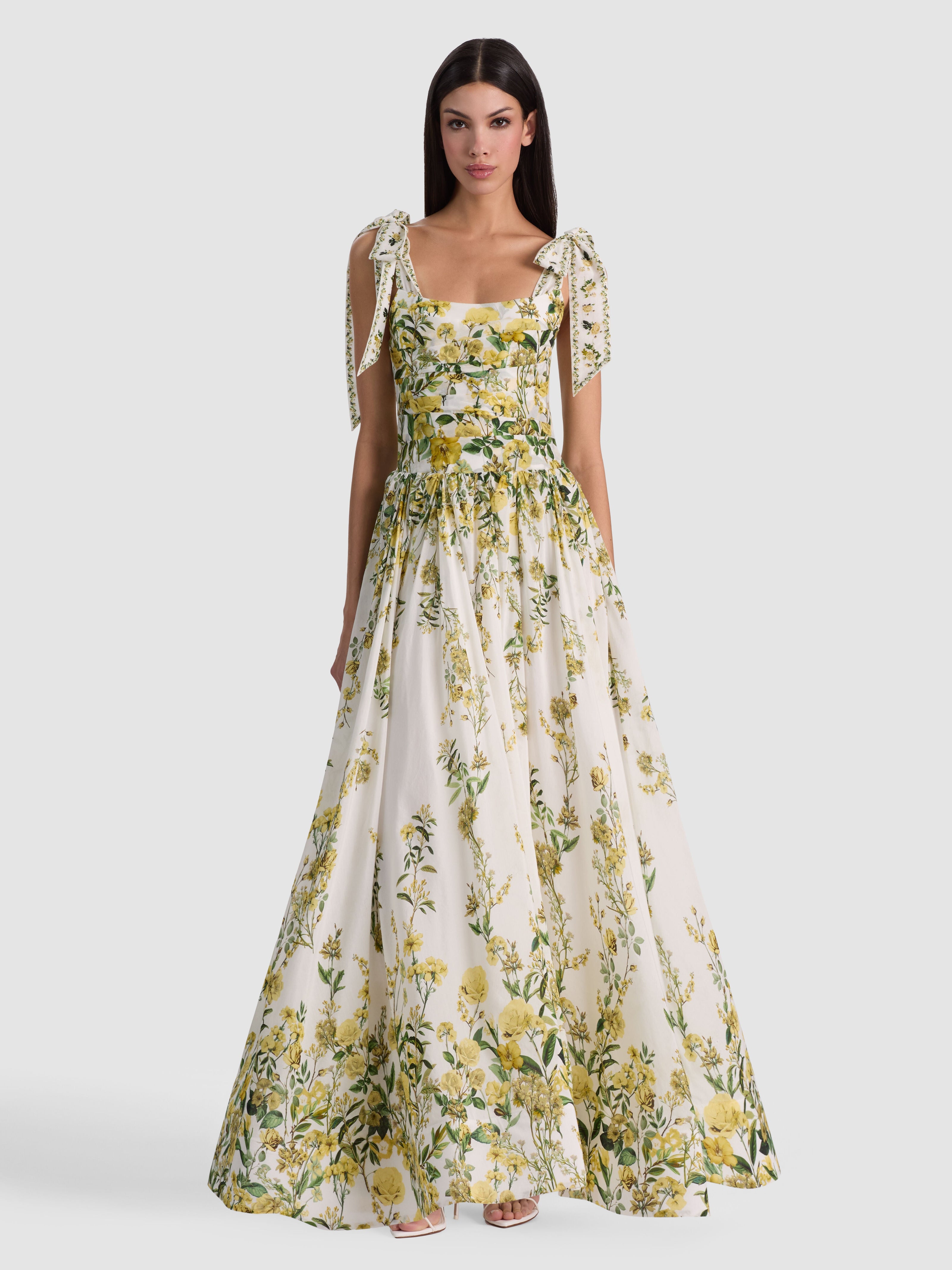 HAVEN FLARED MAXI DRESS-ALICE + OLIVIA