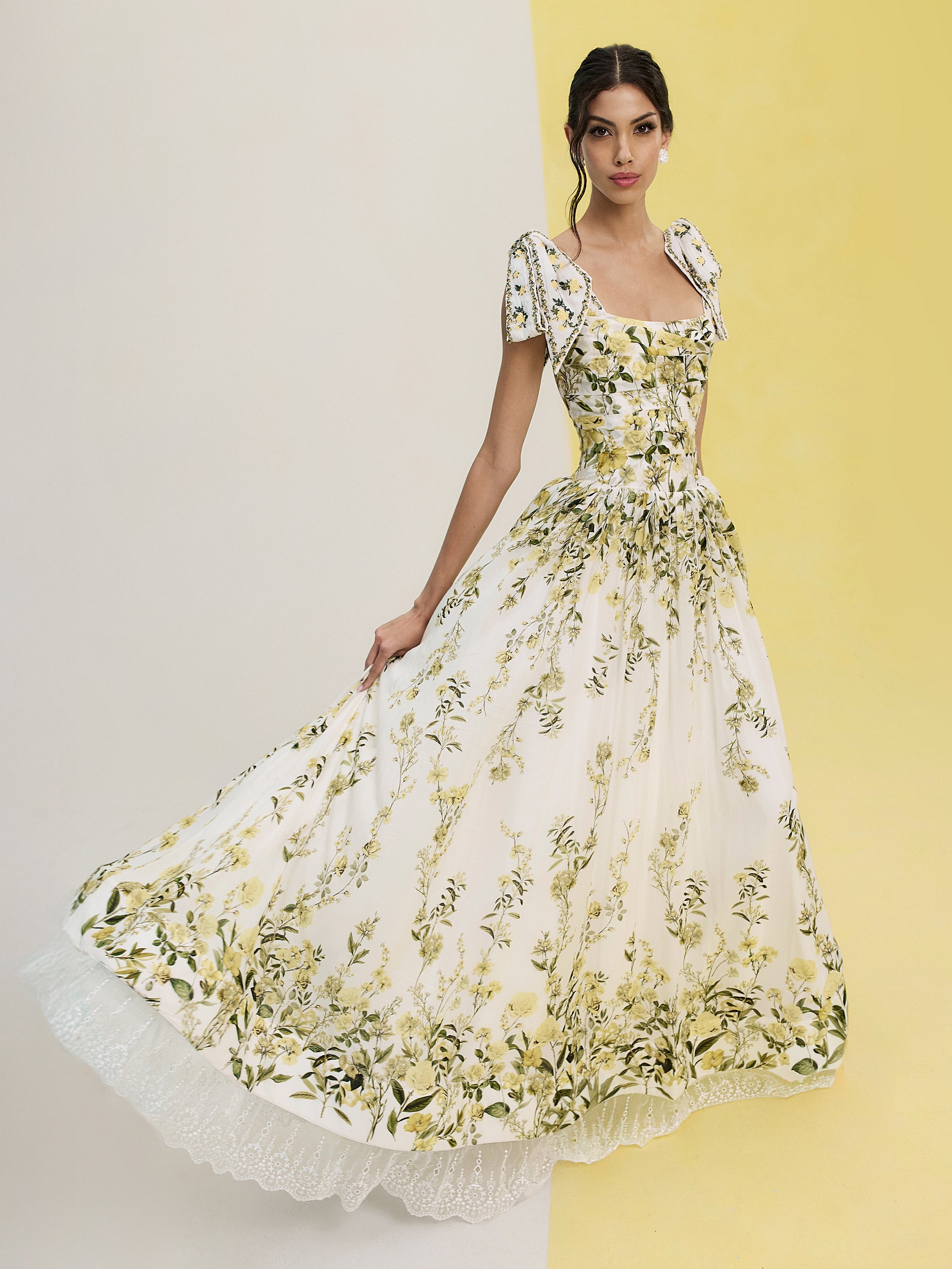 HAVEN FLARED MAXI DRESS-ALICE + OLIVIA