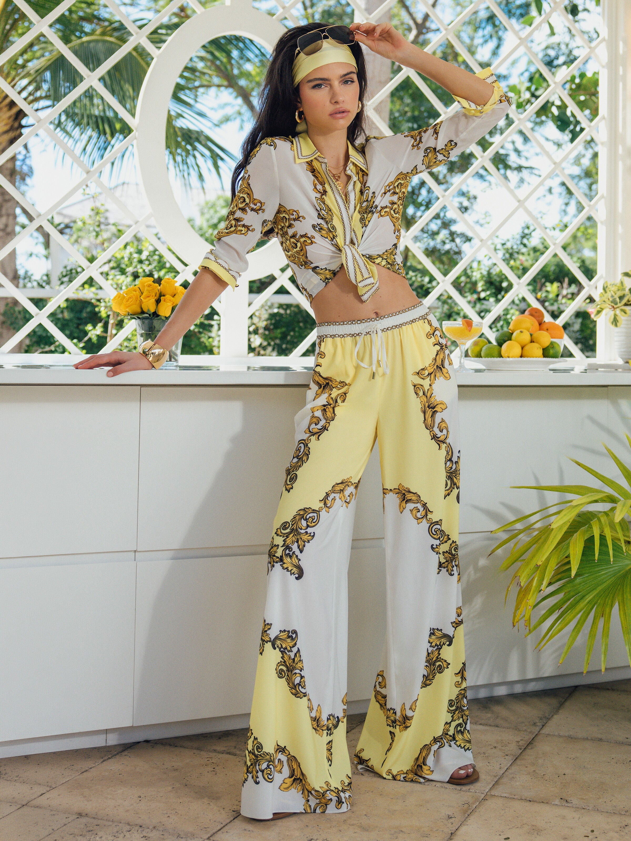 OJAI WIDE LEG PANT-ALICE + OLIVIA