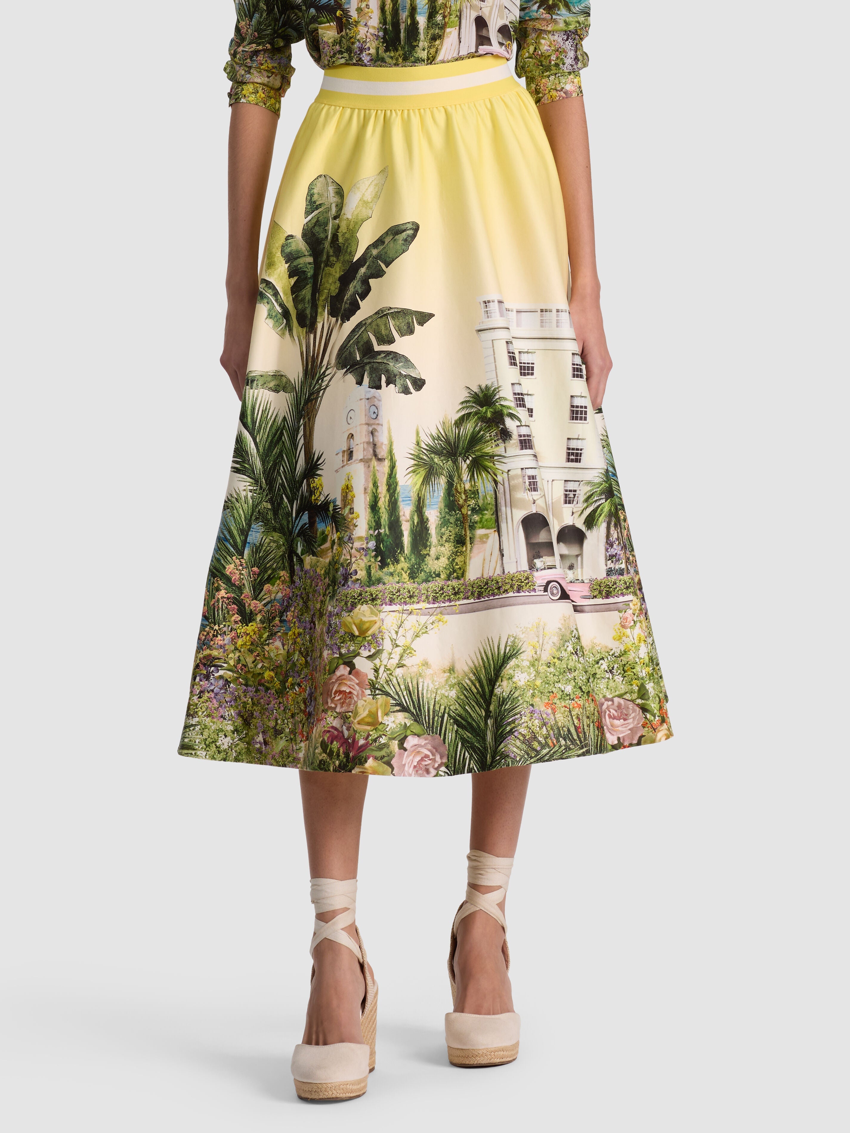 EARLA STACEFACE MIDI SKIRT-ALICE + OLIVIA