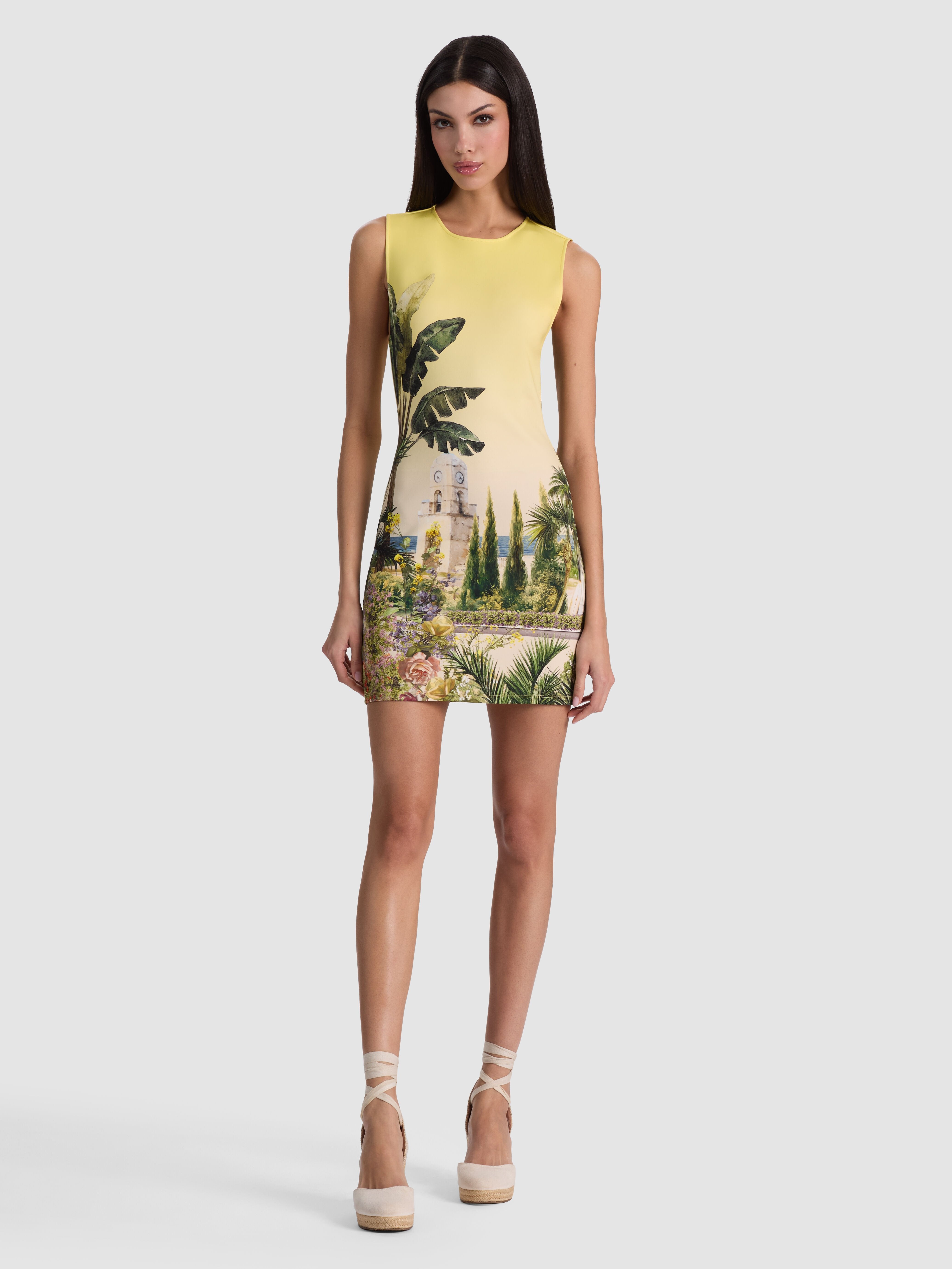 WYNELL STACEFACE FITTED MINI DRESS