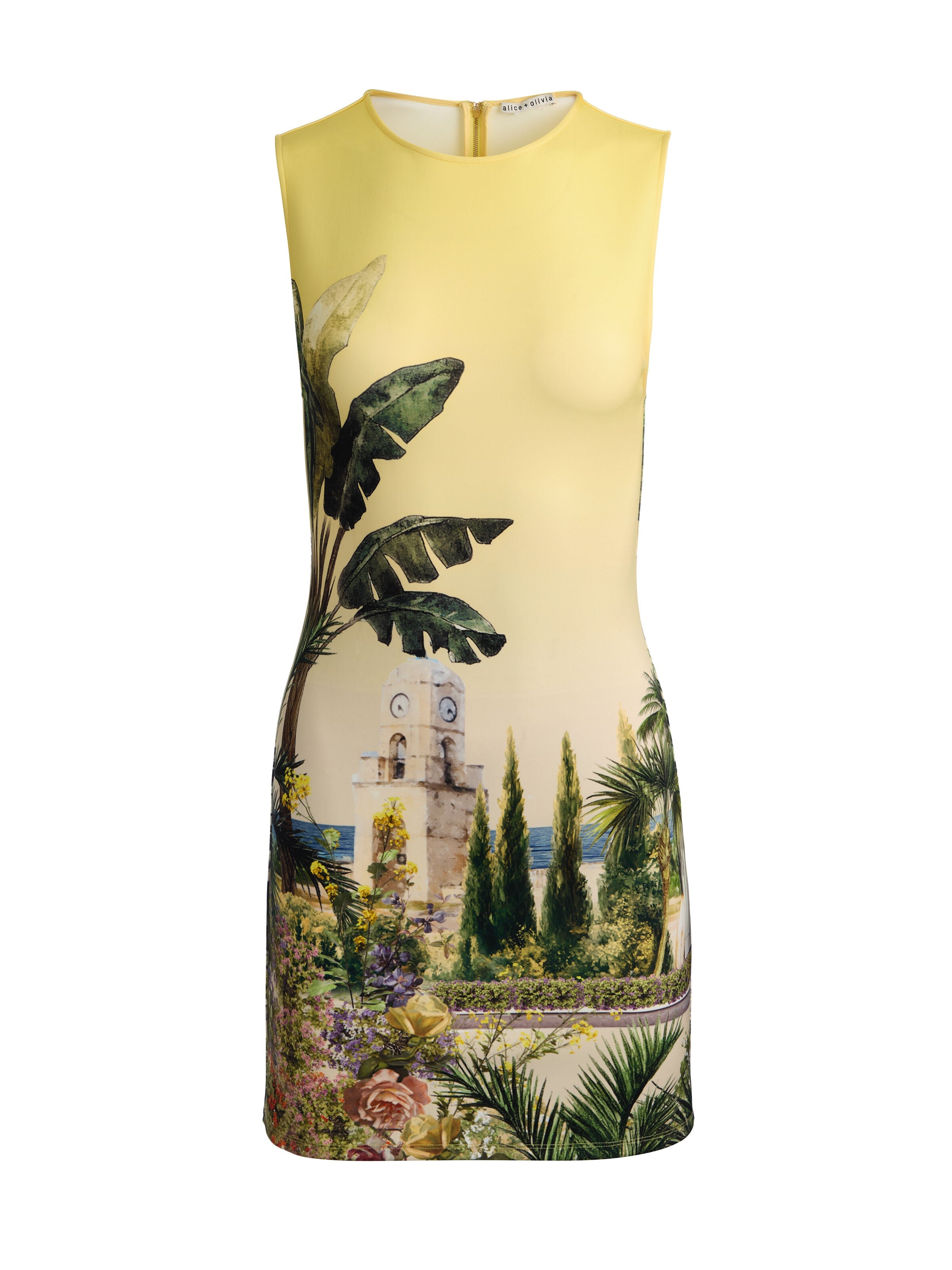 WYNELL STACEFACE FITTED MINI DRESS-ALICE + OLIVIA