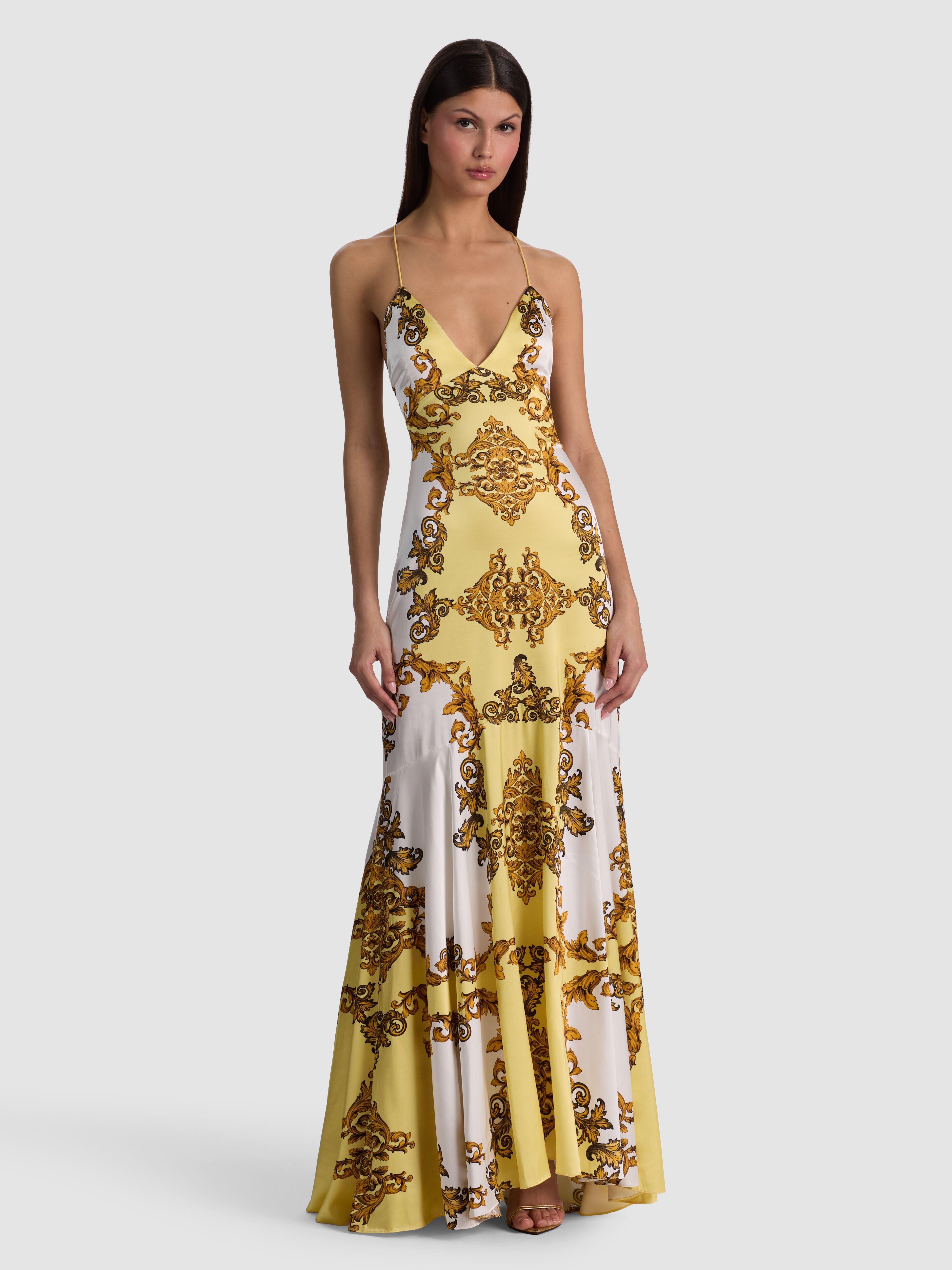 MILTA MERMAID SLIP DRESS-ALICE + OLIVIA